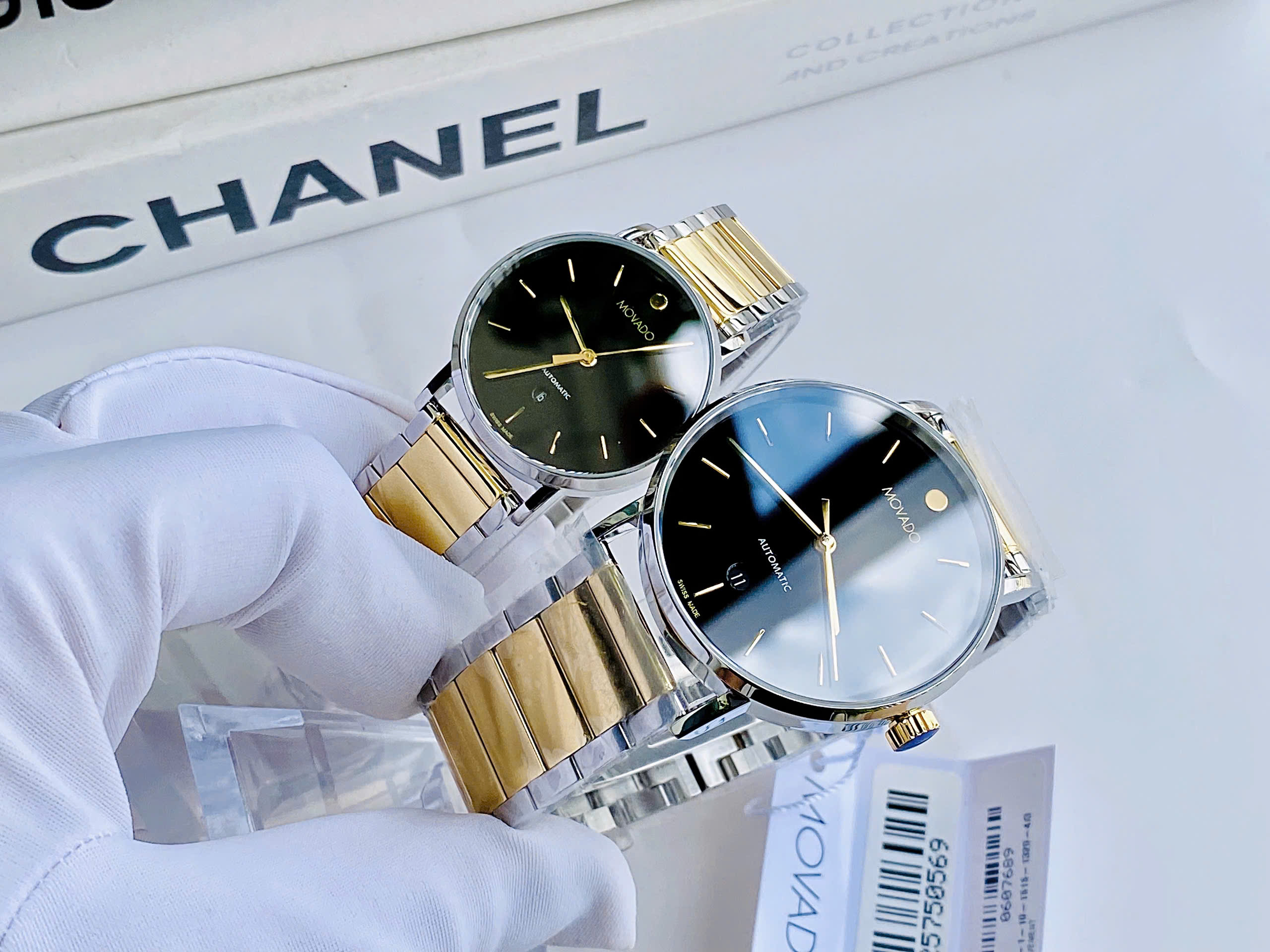 Đồng hồ cặp đôi Movado Museum Classic Automatic – Biểu tượng sang chảnh bậc nhất của Movado 0607689 & 0607697 Automatic Museum Classic Black Dial Demi Gold Stainless Steel For Couple