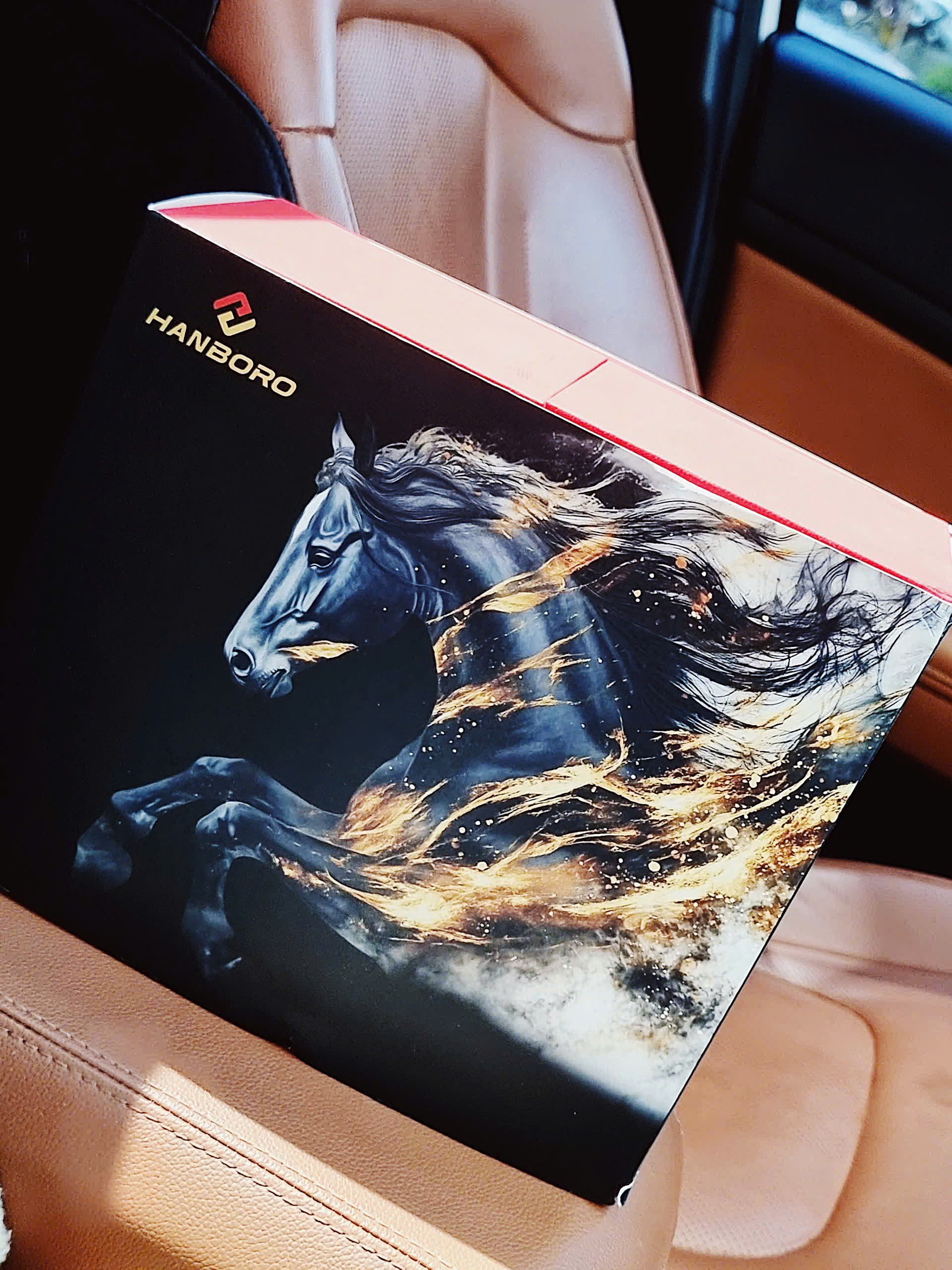 Đồng hồ Hanboro HBR5002 Automatic 2026 – Tuyệt tác lộ cơ 3D ngựa nổi, set box đầy đủ dây thiết kế cao cấp