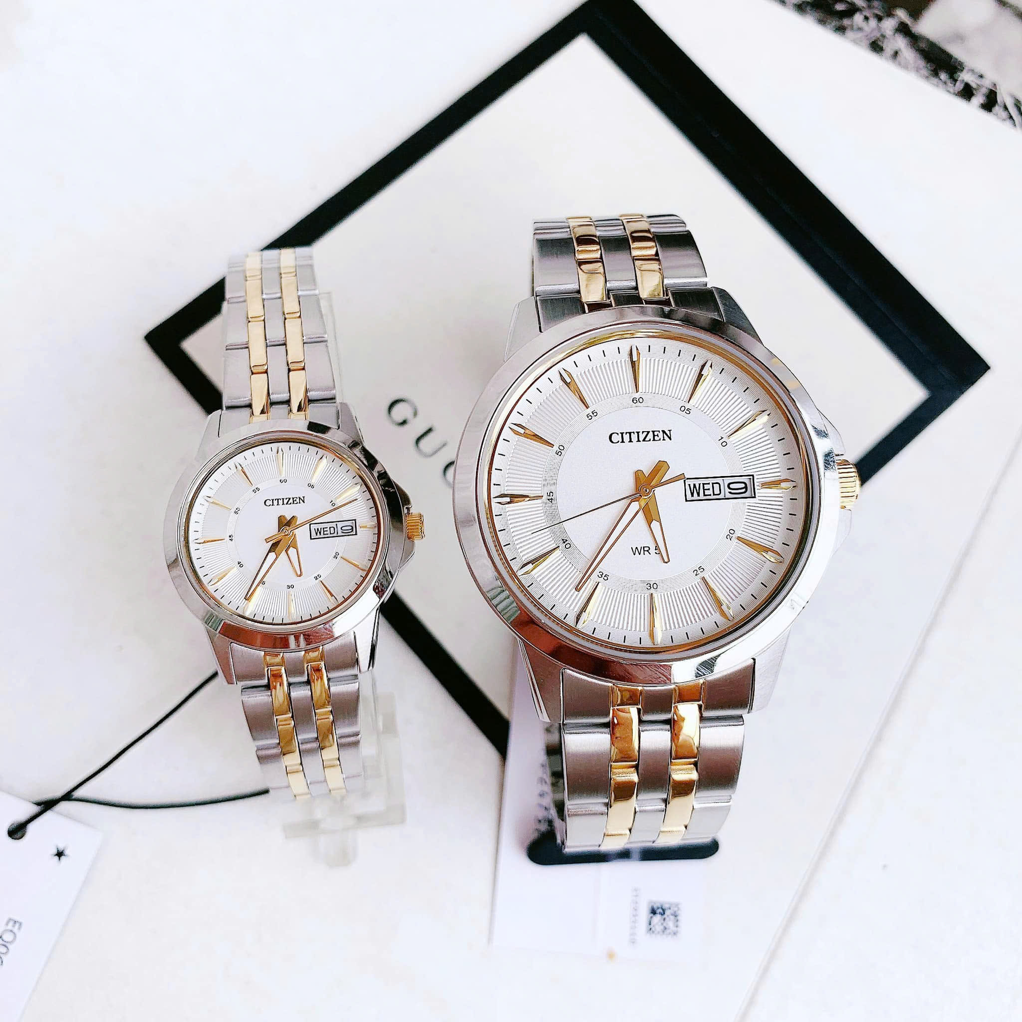 Đồng hồ cặp đôi Citizen Demi BF2018-52A & EQ0608-55A – Biểu tượng sang trọng cho tình yêu bền vững