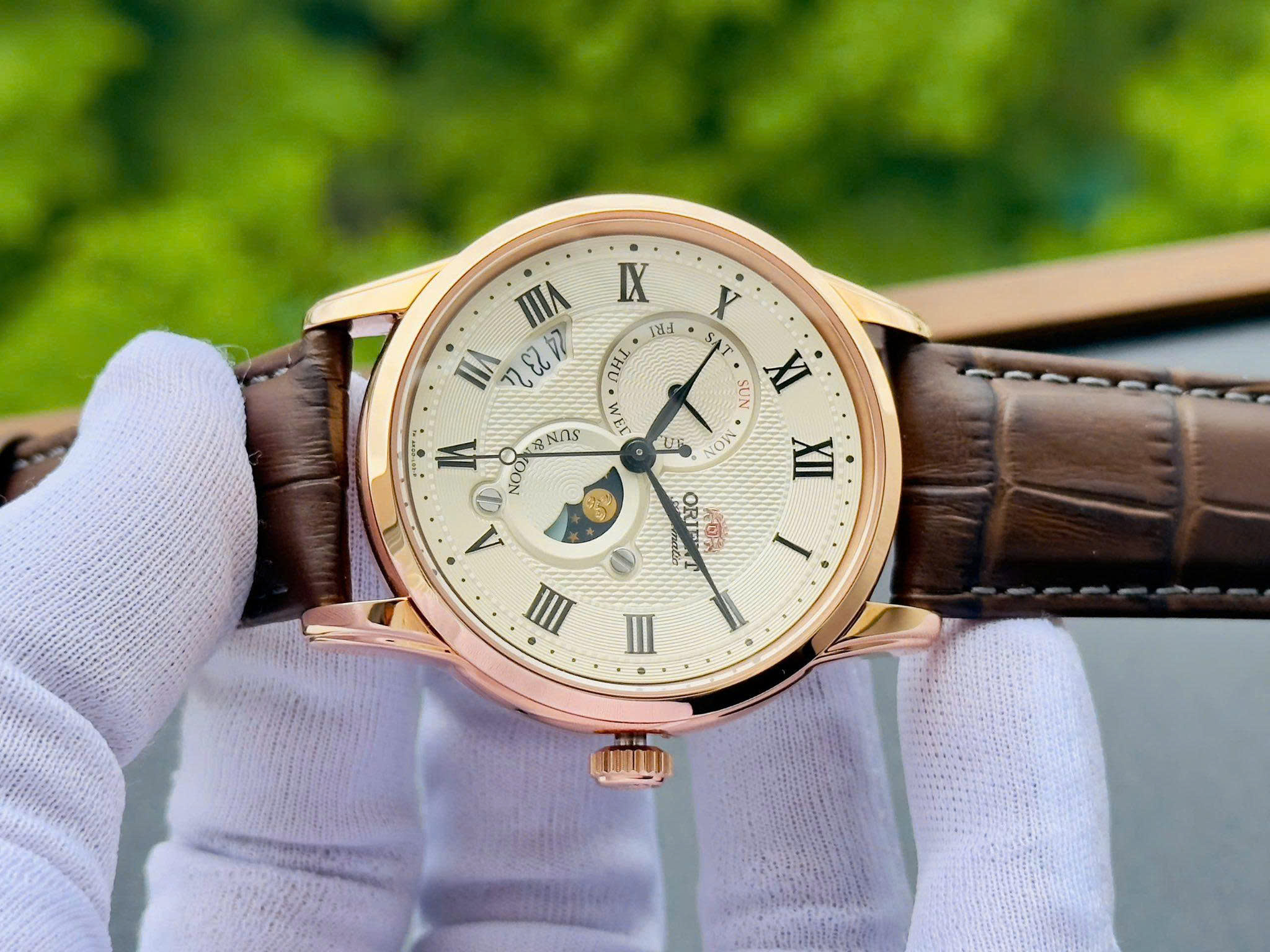 Đồng hồ ORIENT SUN & MOON RA-AK0007S30B