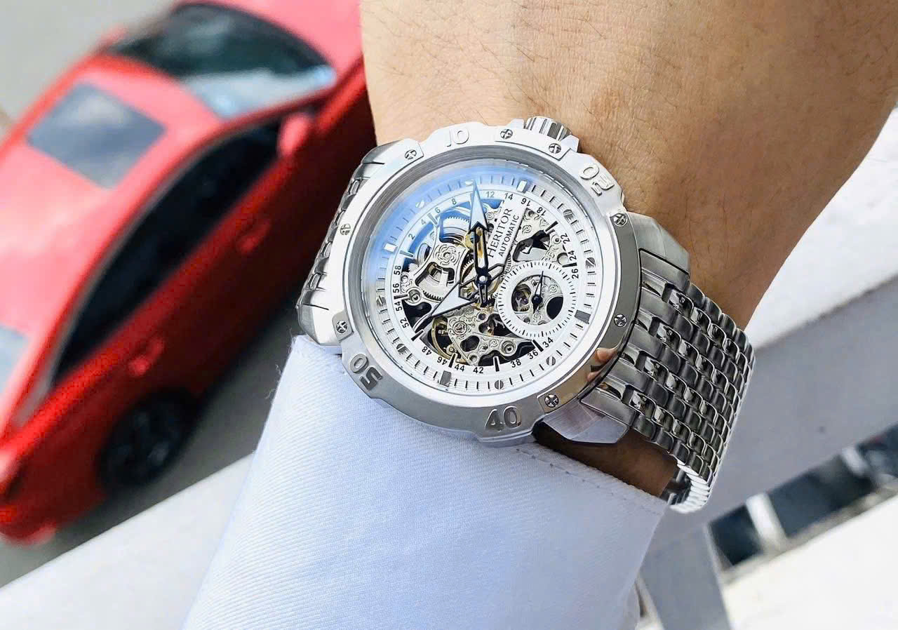 Đồng Hồ Heritor HR2501 For Men – Thiết Kế Lộ Cơ Mạnh Mẽ, Sang Trọng Chuẩn Đồng Hồ Cơ Thụy Sĩ