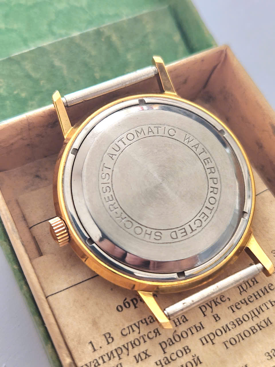Đồng Hồ Nga Liên Xô 1968 Full Box – Poljot 29 Jewels Automatic Bọc Vàng AU20: Tuyệt Phẩm Sưu Tầm Giá Trị Cao