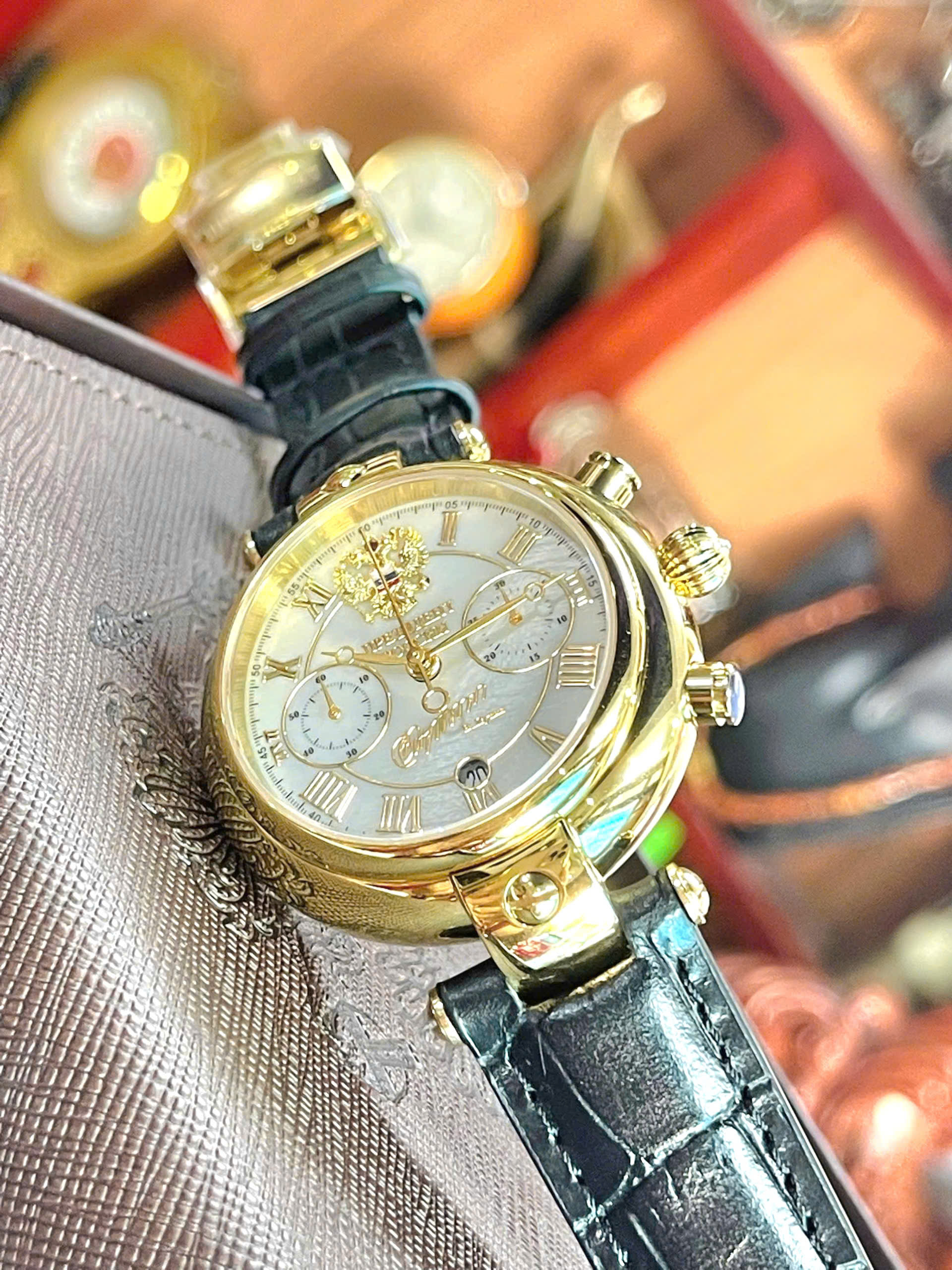 Đồng hồ Poljot Chronograph Automatic chữ ký Tổng thống – Phiên bản giới hạn đậm chất sưu tầm 252CK145