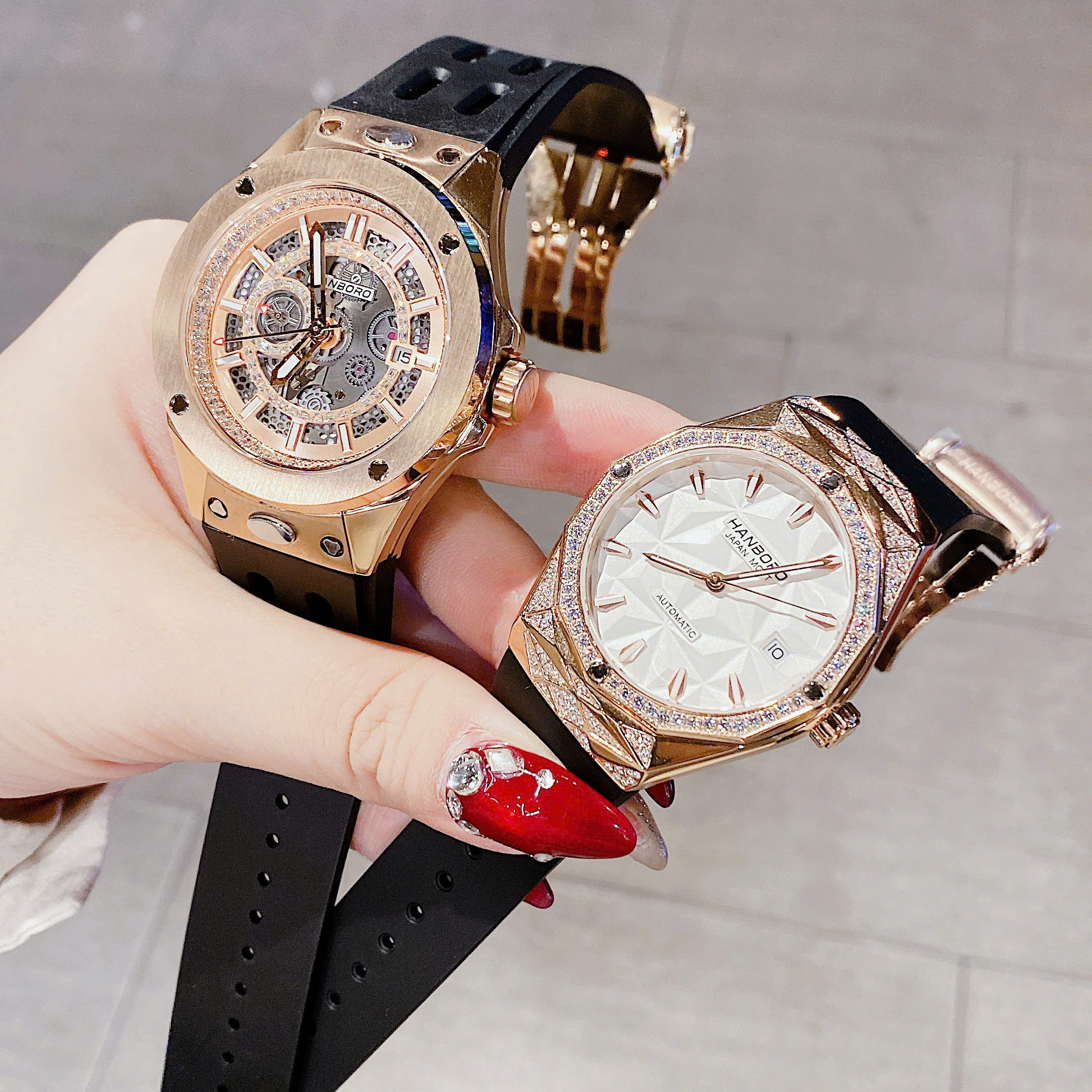 Đồng hồ cặp HANBORO BY HUBOLER  - Cặp đôi mới trong làng đồng hồ nội địa hot nhất mới nhất