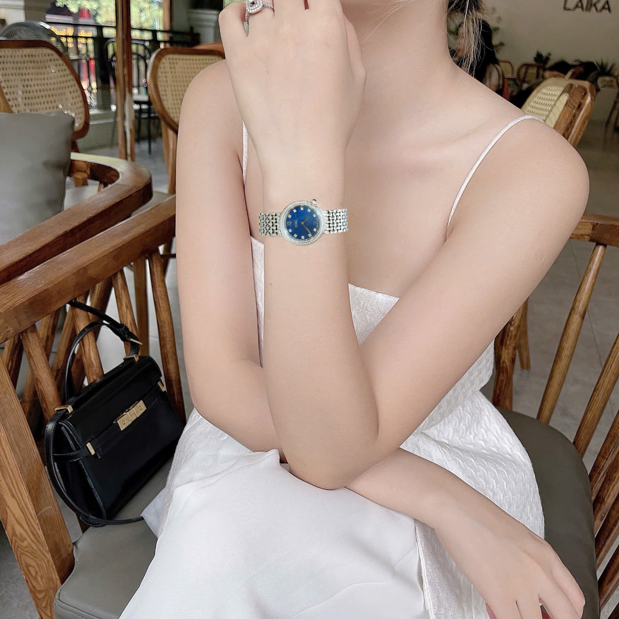 Đồng hồ KEMIL KM2501 – Phiên Bản Vảy Cá Đính Kim Cương Moissanite Sang Trọng Và Độc Đáo