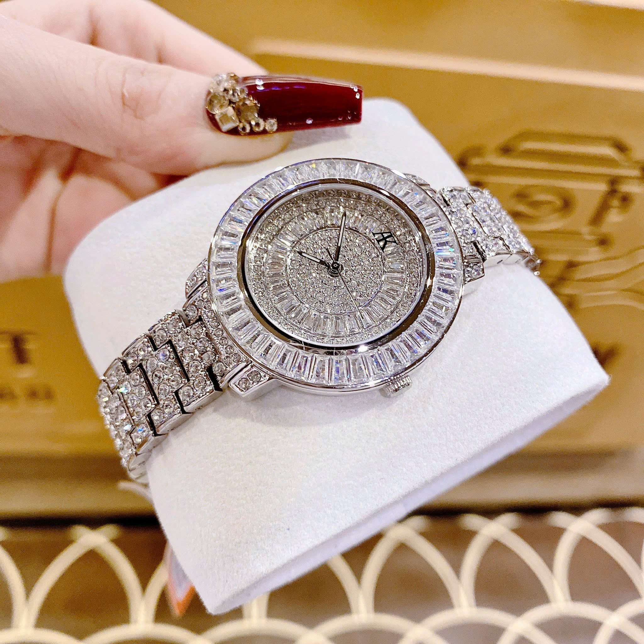 ĐỒNG HỒ NỮ ALLIEN KEVIN AK6487 – FULL ĐÁ SWAROVSKI ĐẲNG CẤP CHANH SẢ, ĐẸP KHÔNG GÓC CHẾT