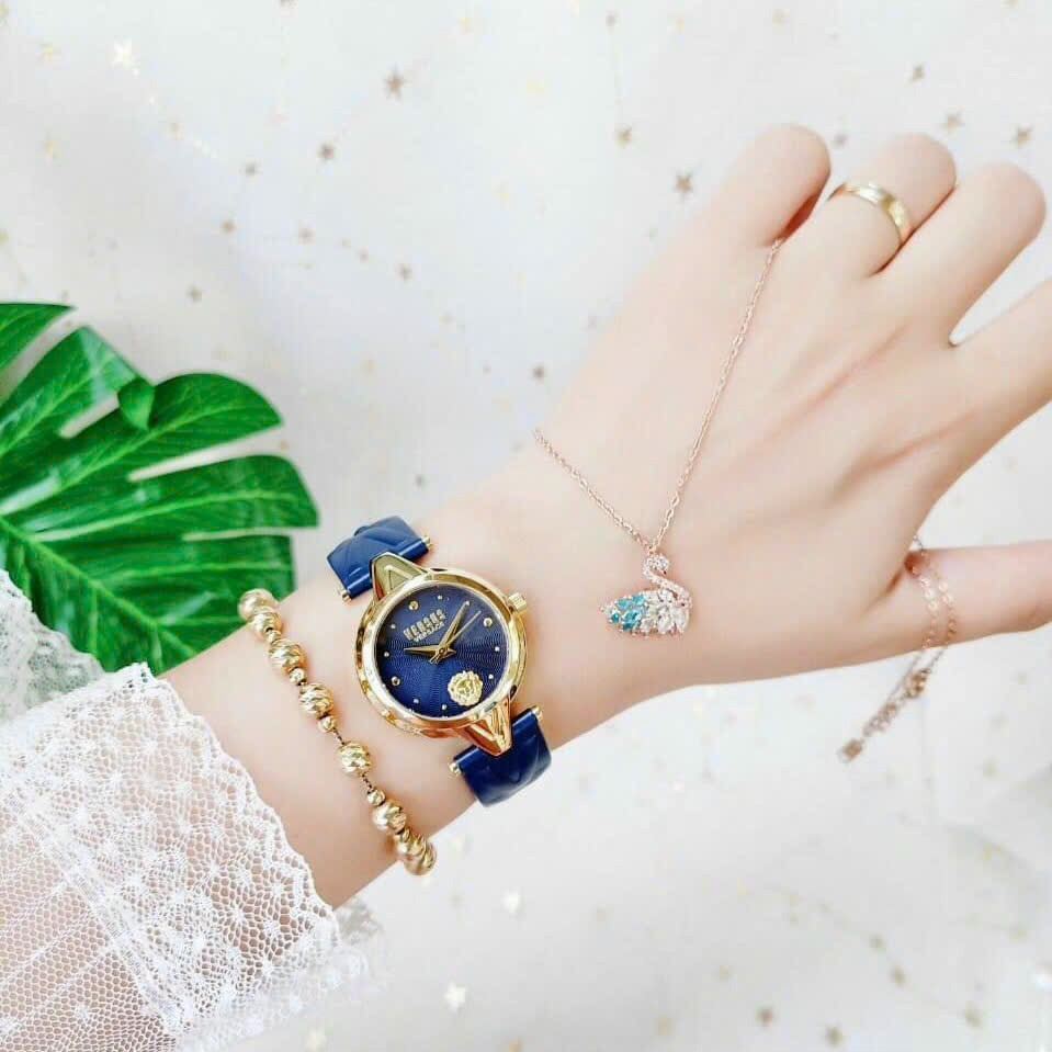Đồng hồ nữ dây da Versus Forlanini màu xanh navy – Sang trọng, thanh lịch và chuẩn phong cách Ý