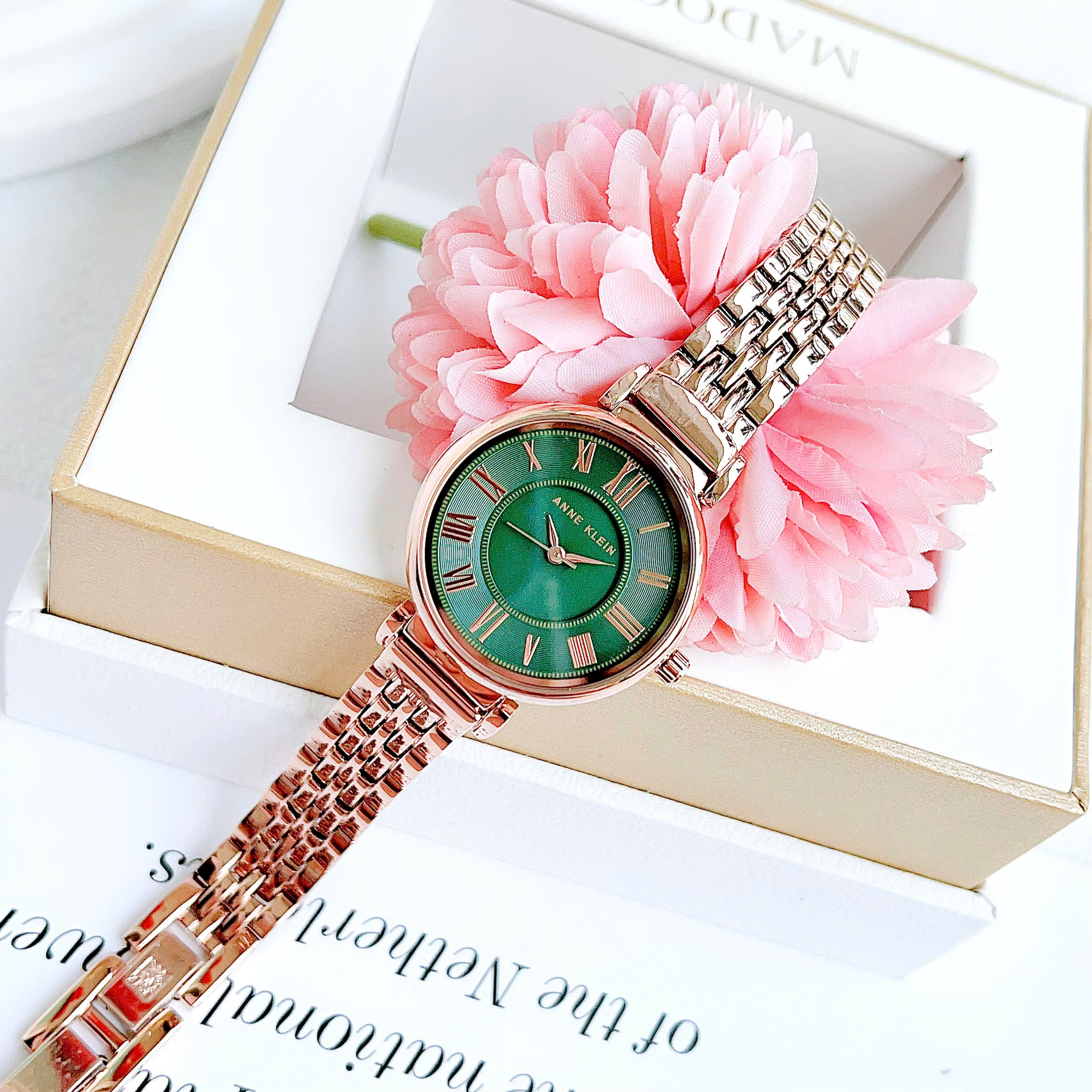 Đồng Hồ Anne Klein Green Dial Ladies Watch AK/2158GNRG