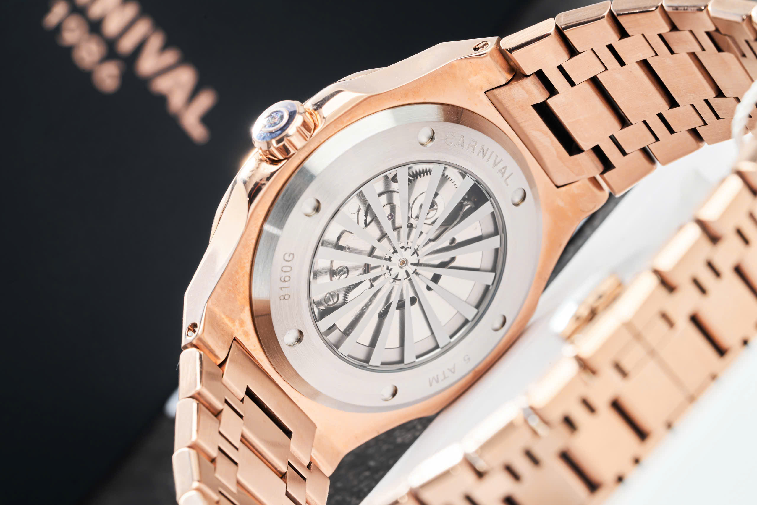 Đồng hồ Carnival 8160G-VH-DK Rose Gold – Đỉnh cao phong cách, làm chủ thời gian