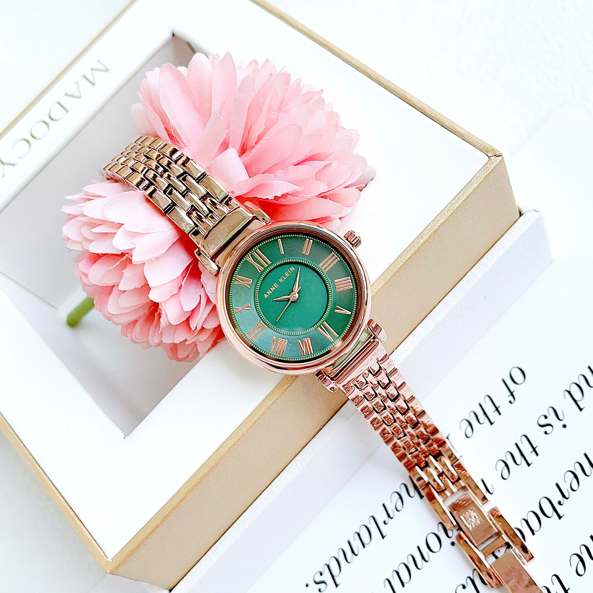 Đồng Hồ Anne Klein Green Dial Ladies Watch AK/2158GNRG