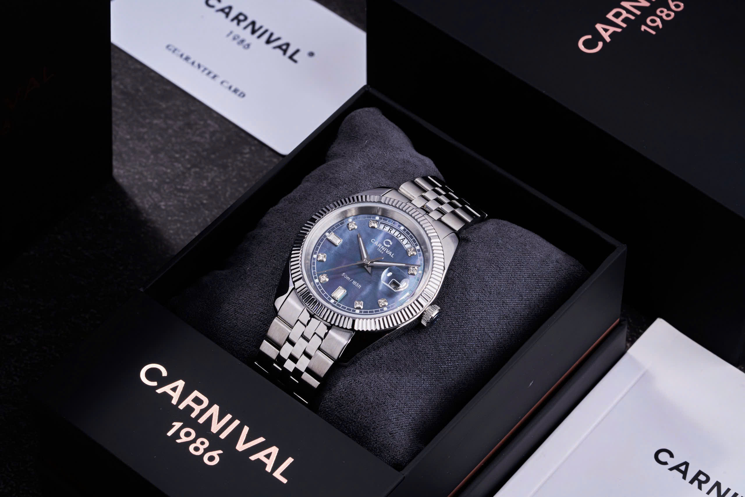 Đồng Hồ Carnival 8190G-VT-DK Daydate – Sang Trọng, Lịch Lãm Và Đẳng Cấp