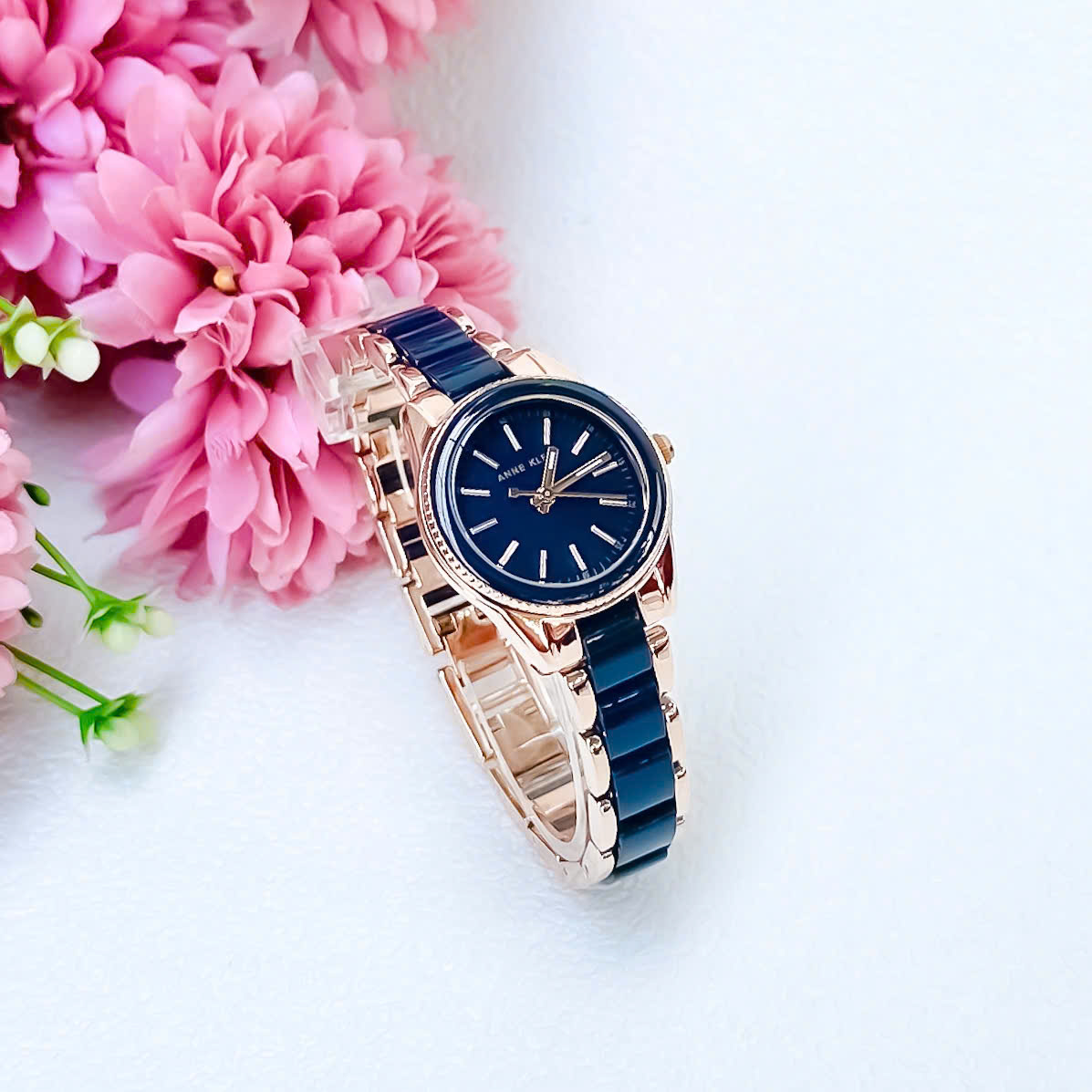 Đồng Hồ Nữ Anne Klein AK/3212NVRG – Sang Trọng Với Xanh Navy & Rose Gold