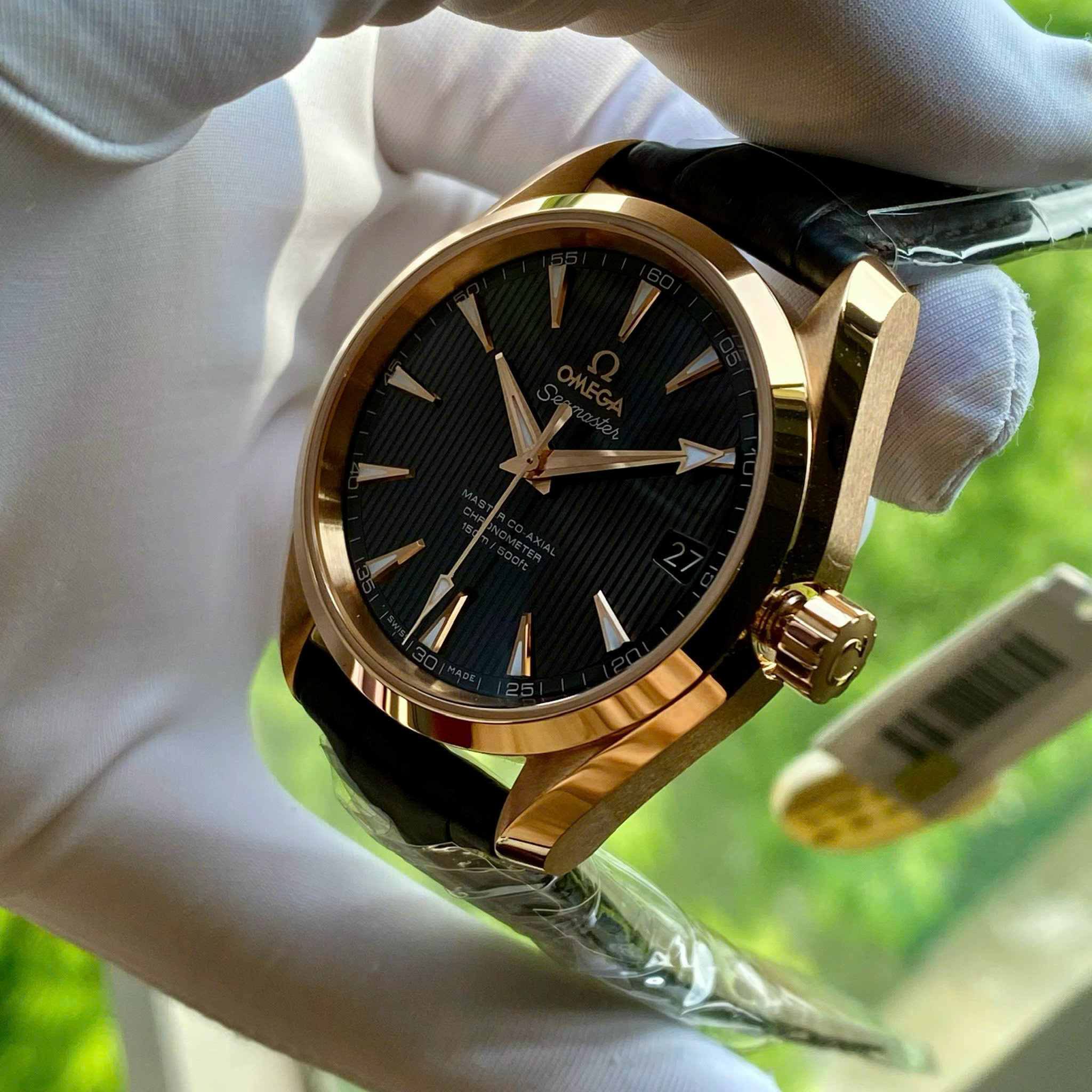 Đồng hồ Omega Aqua Terra 18k Rose Gold 38.5mm – Đỉnh Cao Sang Trọng và Hiếm Có