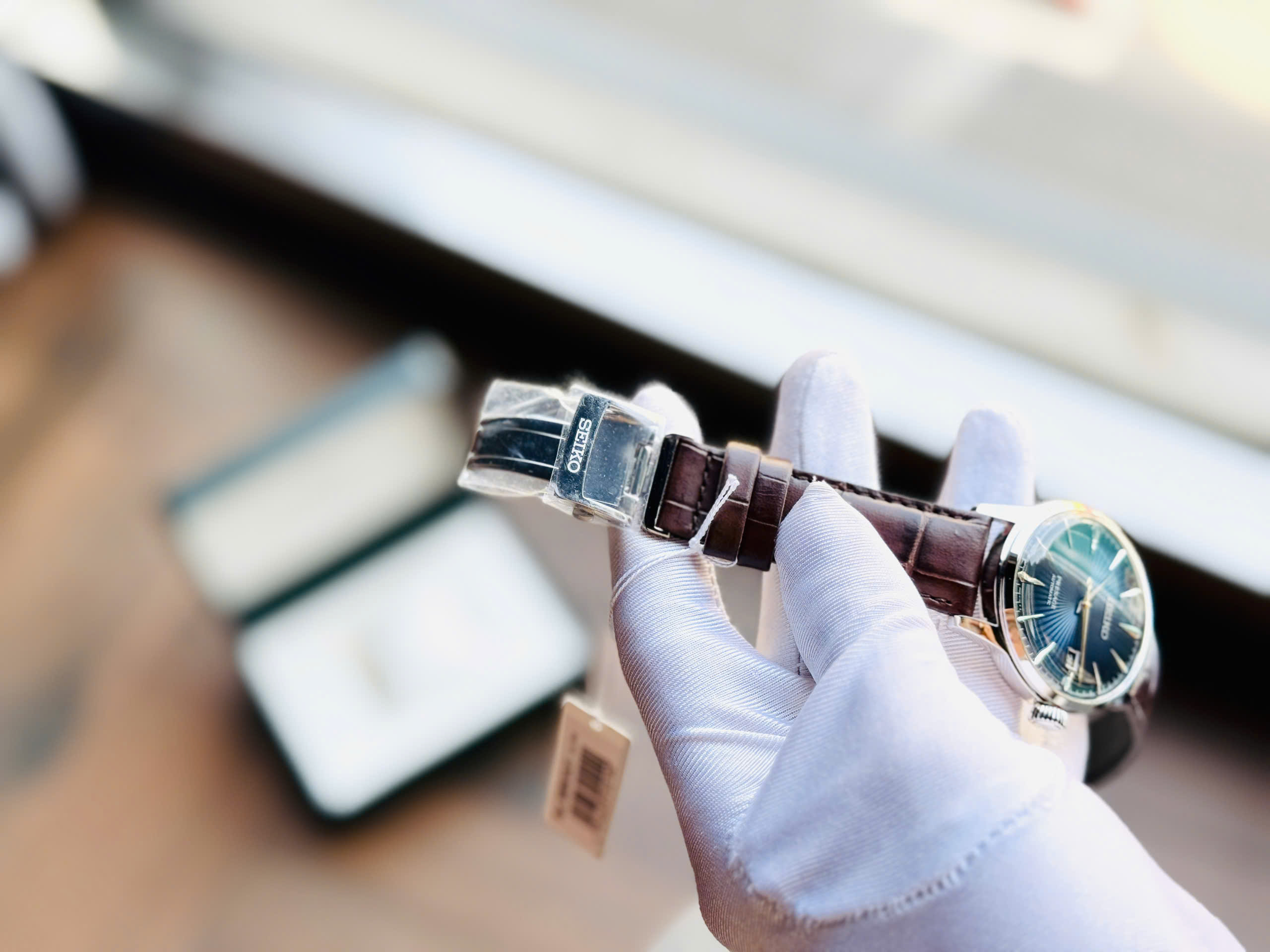 Đồng hồ SEIKO Presage Cocktail SRPK15J1 – Sắc xanh cocktail tinh tế, chuẩn phong cách Nhật Bản