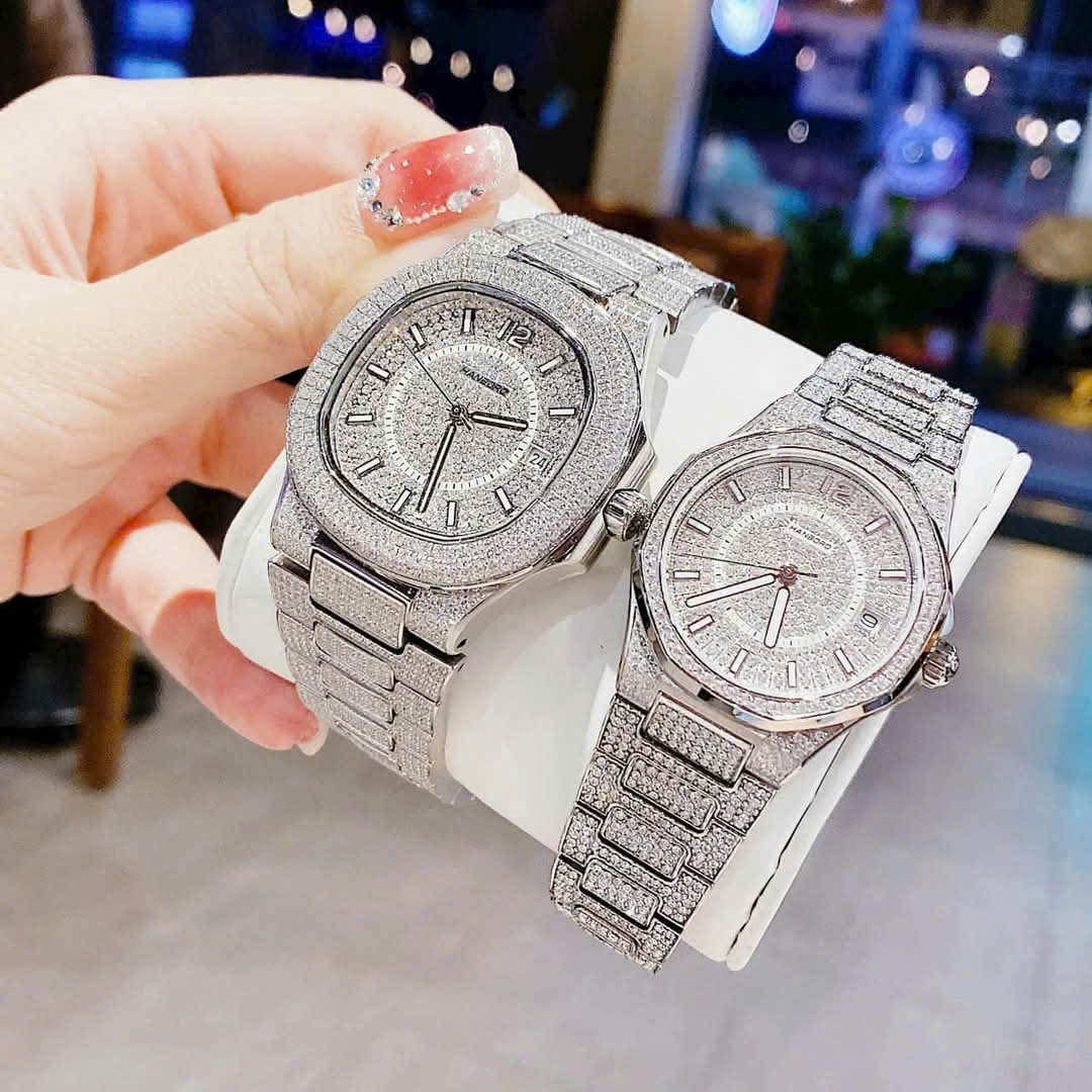 Cặp đồng hồ Huboler Hanboro 812, 8025 nam nữ phiên bản 2025 – Kiệt tác thiết kế tựa Patek Philippe, chuẩn sang chảnh cho các cặp đôi