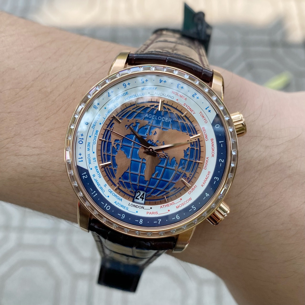 Đồng Hồ Agelocer World Time 5201F2