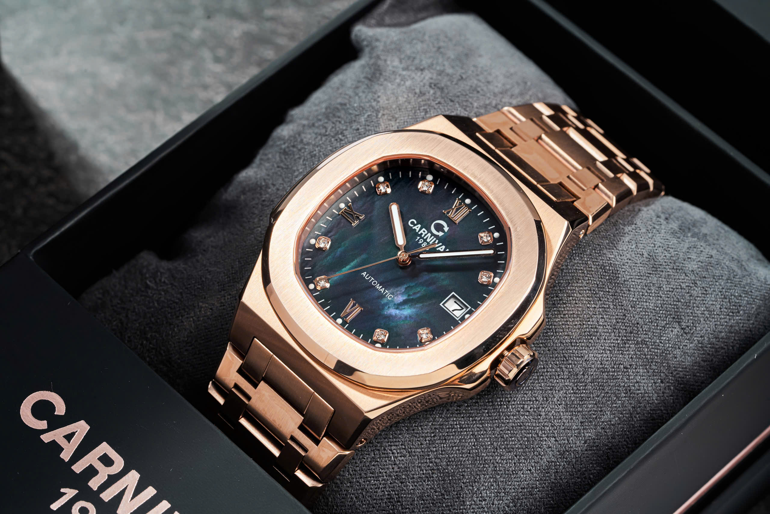 Đồng hồ Carnival 8160G-VH-DK Rose Gold – Đỉnh cao phong cách, làm chủ thời gian