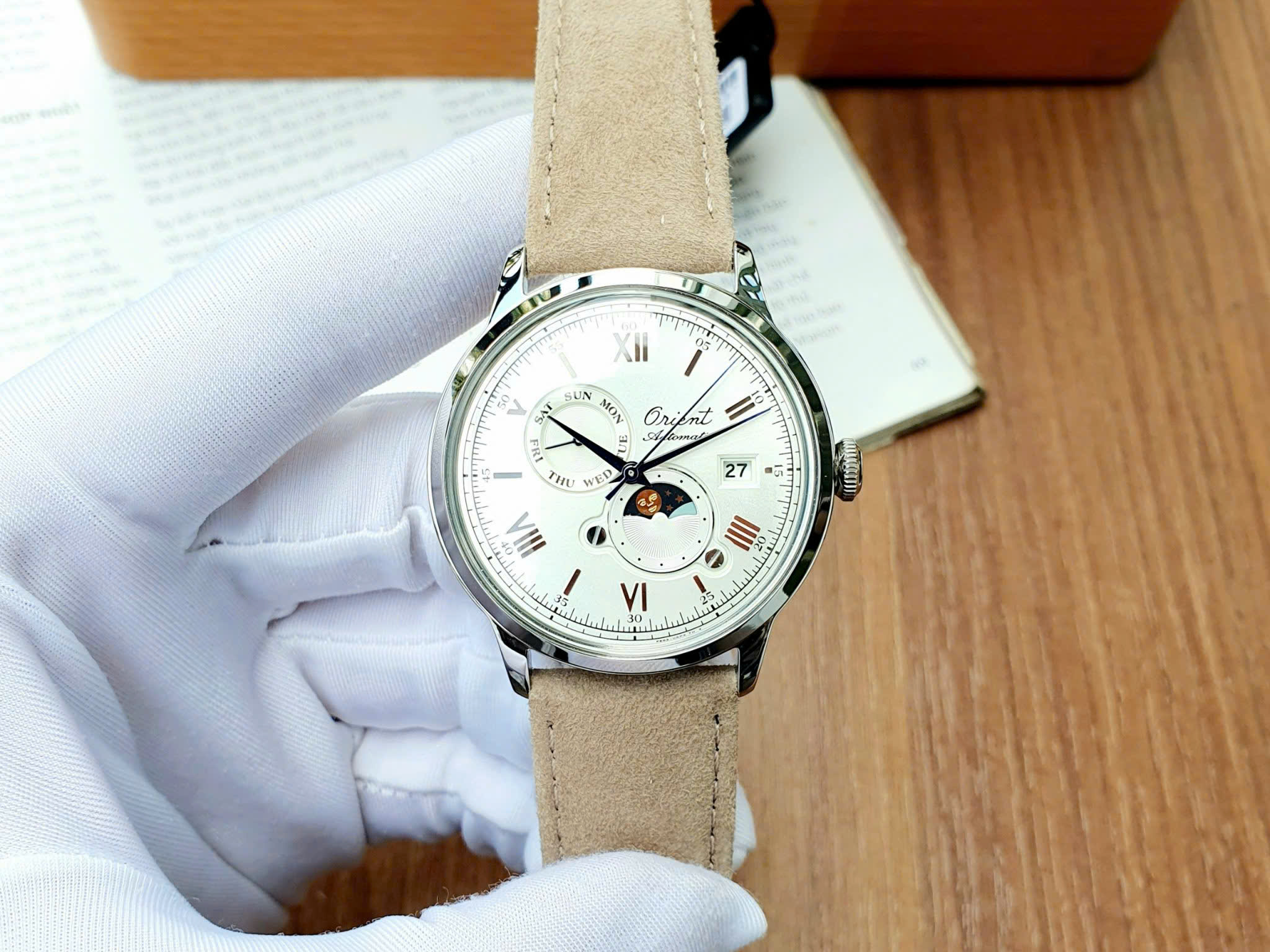 Orient Sun & Moon Bambino Gen 7 RA-AK0808S30B – Siêu phẩm kỷ niệm 75 năm, đỉnh cao nghệ thuật chế tác thời gian