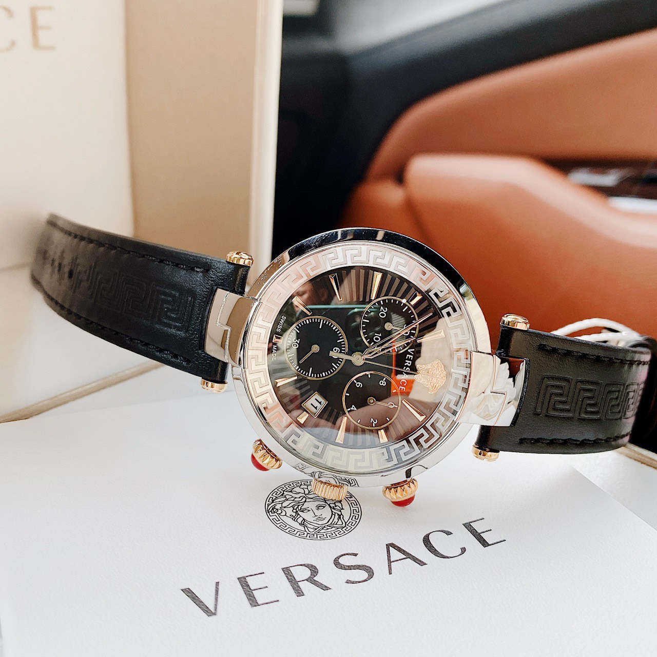 Đồng Hồ Nữ Versace Revive Chrono Women's  Watch VE2M00121 Màu Đen