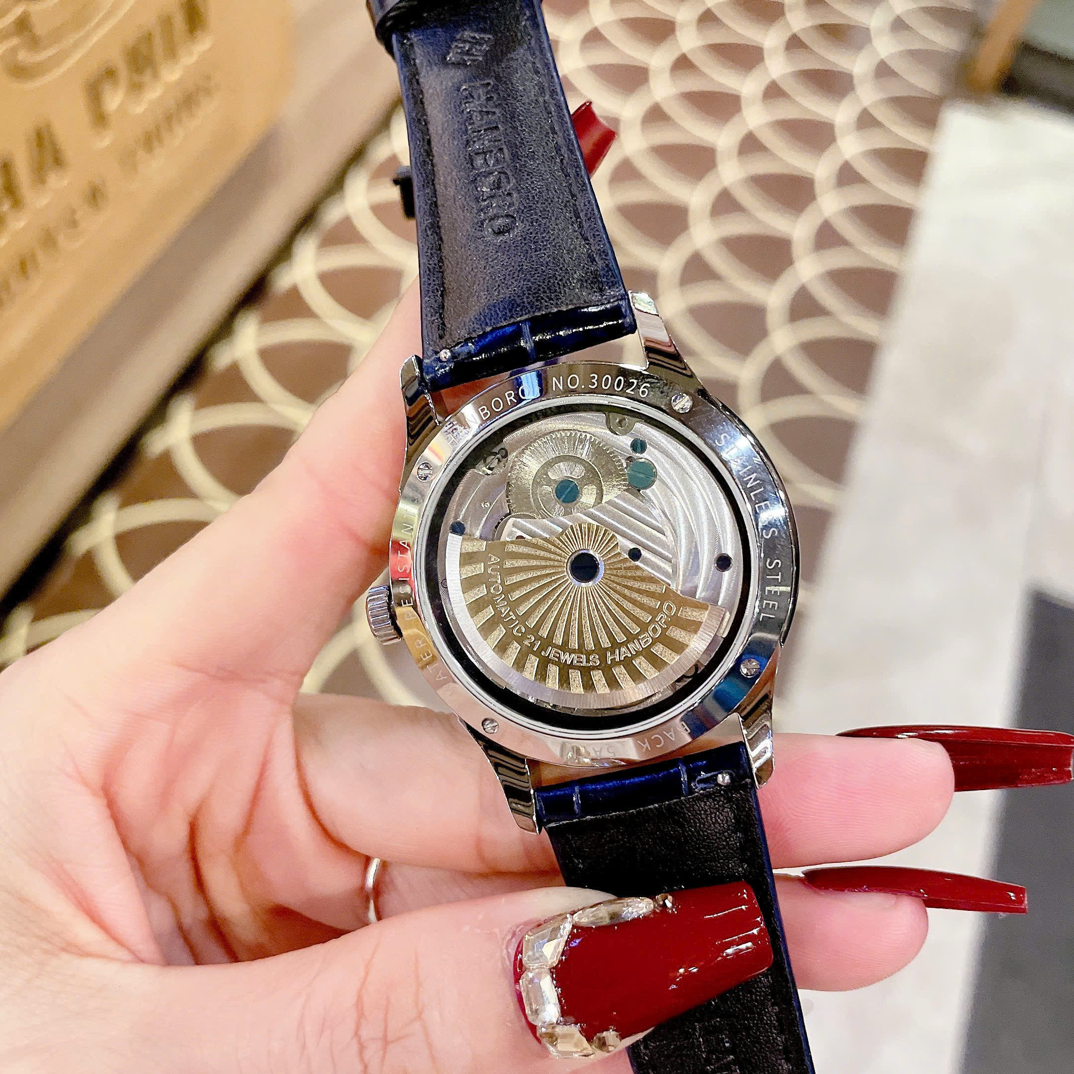 Đồng Hồ Hanboro Huboler Moonphase Automatic – Siêu Phẩm Nam Tính Đáng Mua