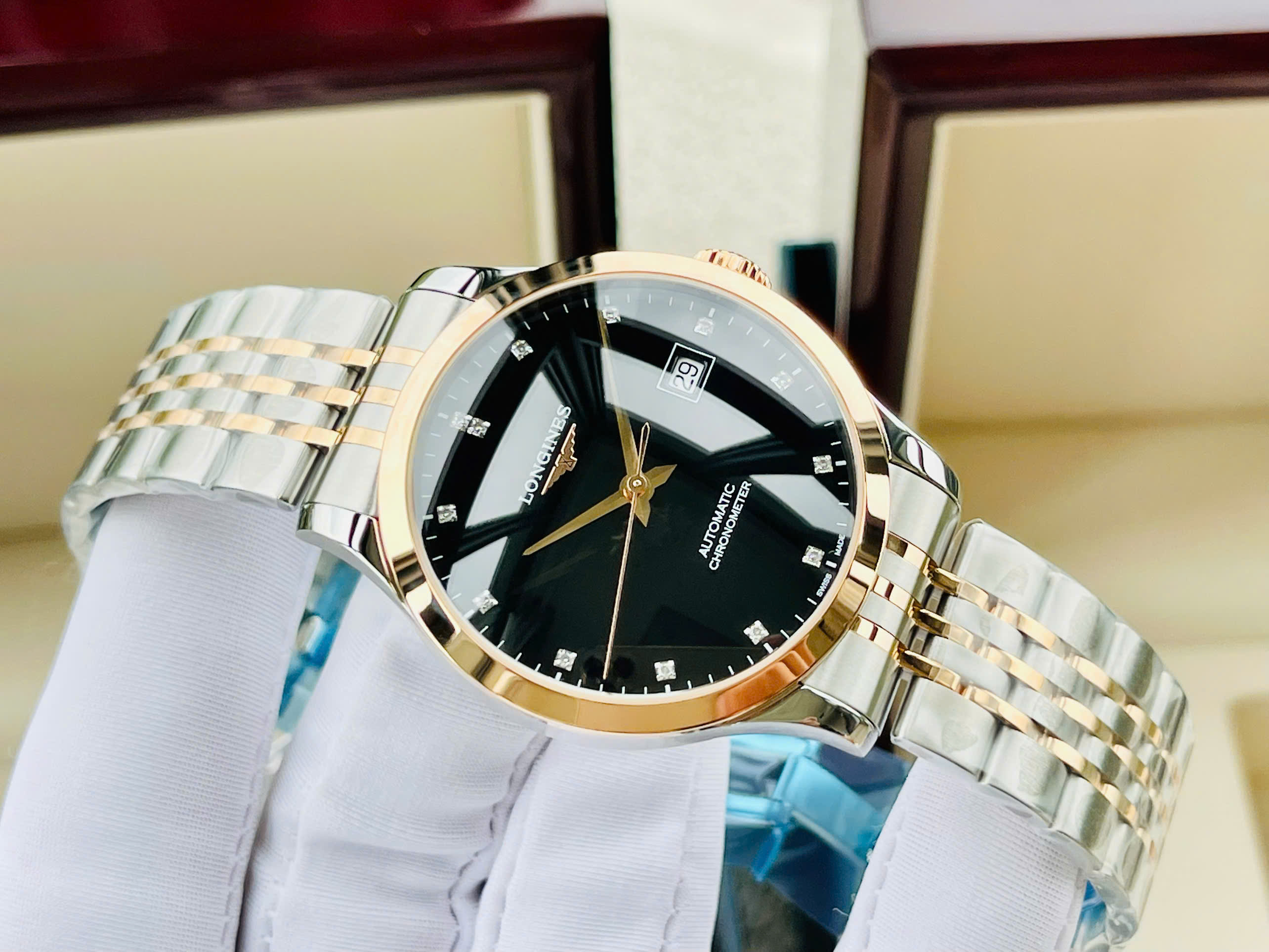 Đồng Hồ cặp đôi Longines Record Demi 18k Diamond – Cặp Đôi Hoàn Hảo Cho Phong Cách Đẳng Cấp