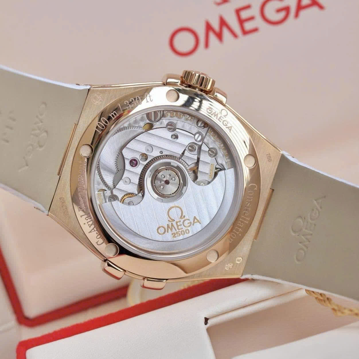 Đồng Hồ Omega Constellation Co-Axial 18K Rose Gold – Siêu Phẩm Sang Trọng Cho Quý Cô Hiện Đại 