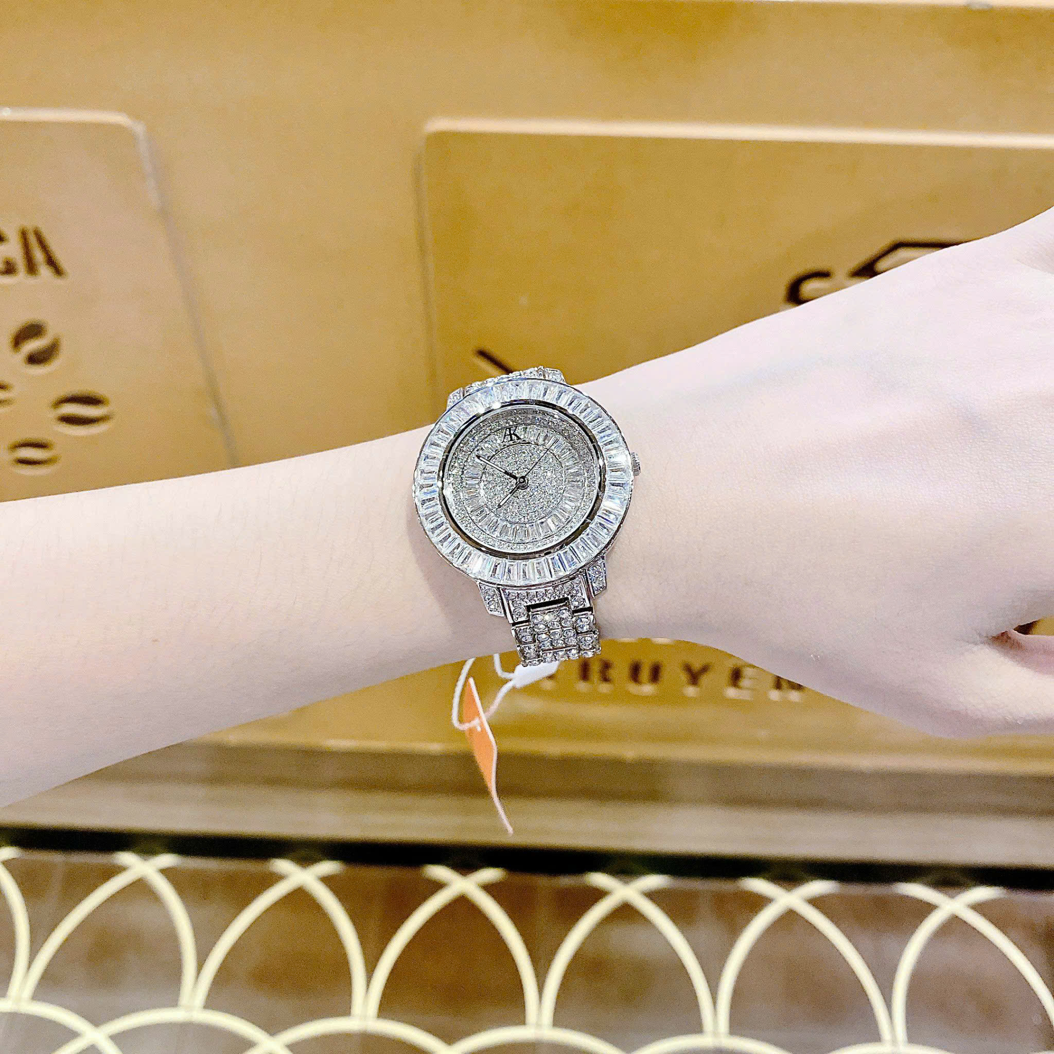 ĐỒNG HỒ NỮ ALLIEN KEVIN AK6487 – FULL ĐÁ SWAROVSKI ĐẲNG CẤP CHANH SẢ, ĐẸP KHÔNG GÓC CHẾT
