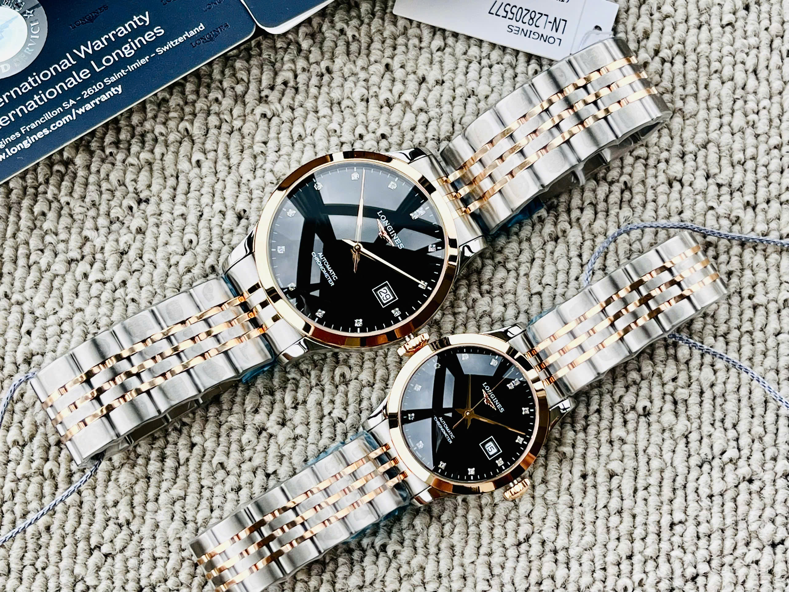 Đồng Hồ cặp đôi Longines Record Demi 18k Diamond – Cặp Đôi Hoàn Hảo Cho Phong Cách Đẳng Cấp