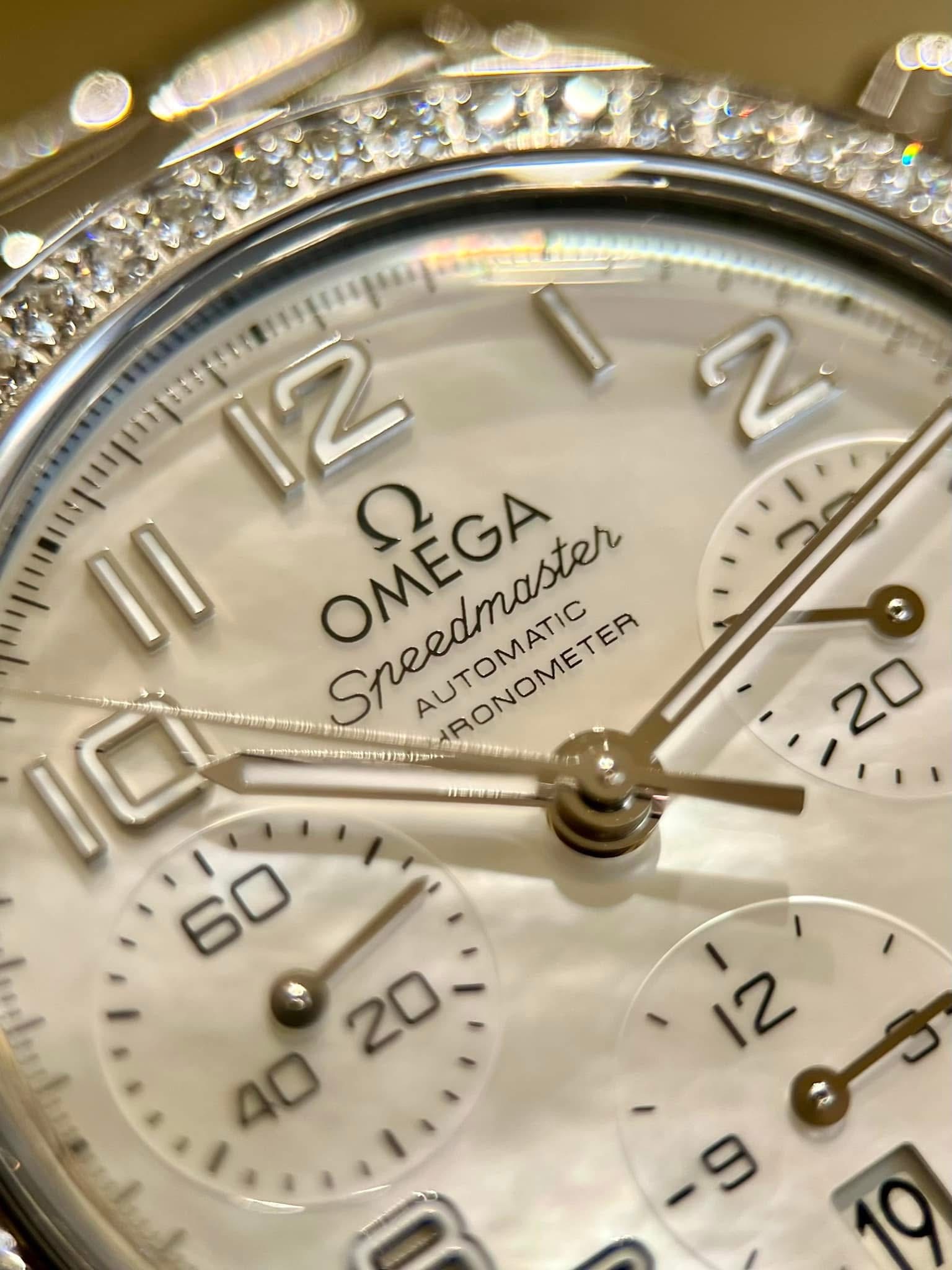 Omega Speedmaster Chronograph Diamond 38mm – Đẳng Cấp Thể Thao Kết Hợp Vẻ Đẹp Kim Cương