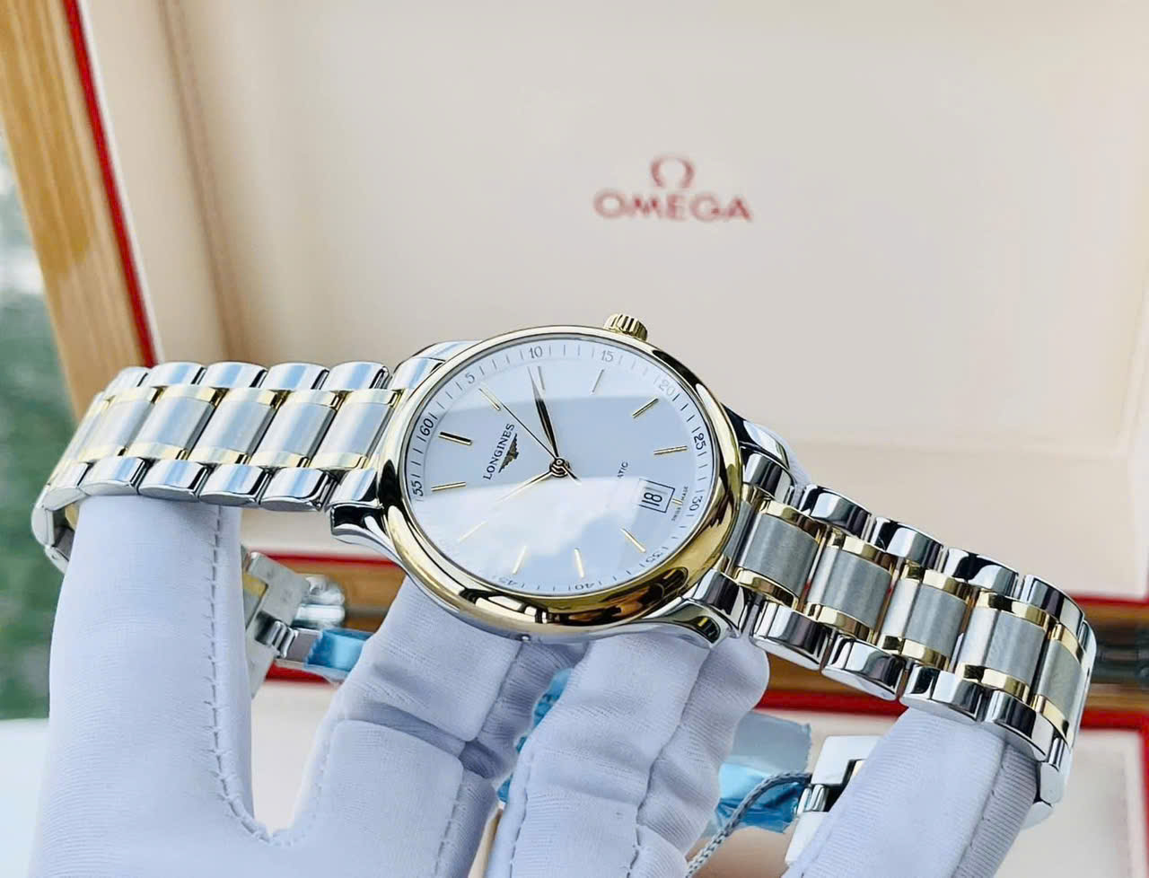 Đồng Hồ Nam Longines Master Collection L2.628.5.12.7 Màu Trắng Vàng