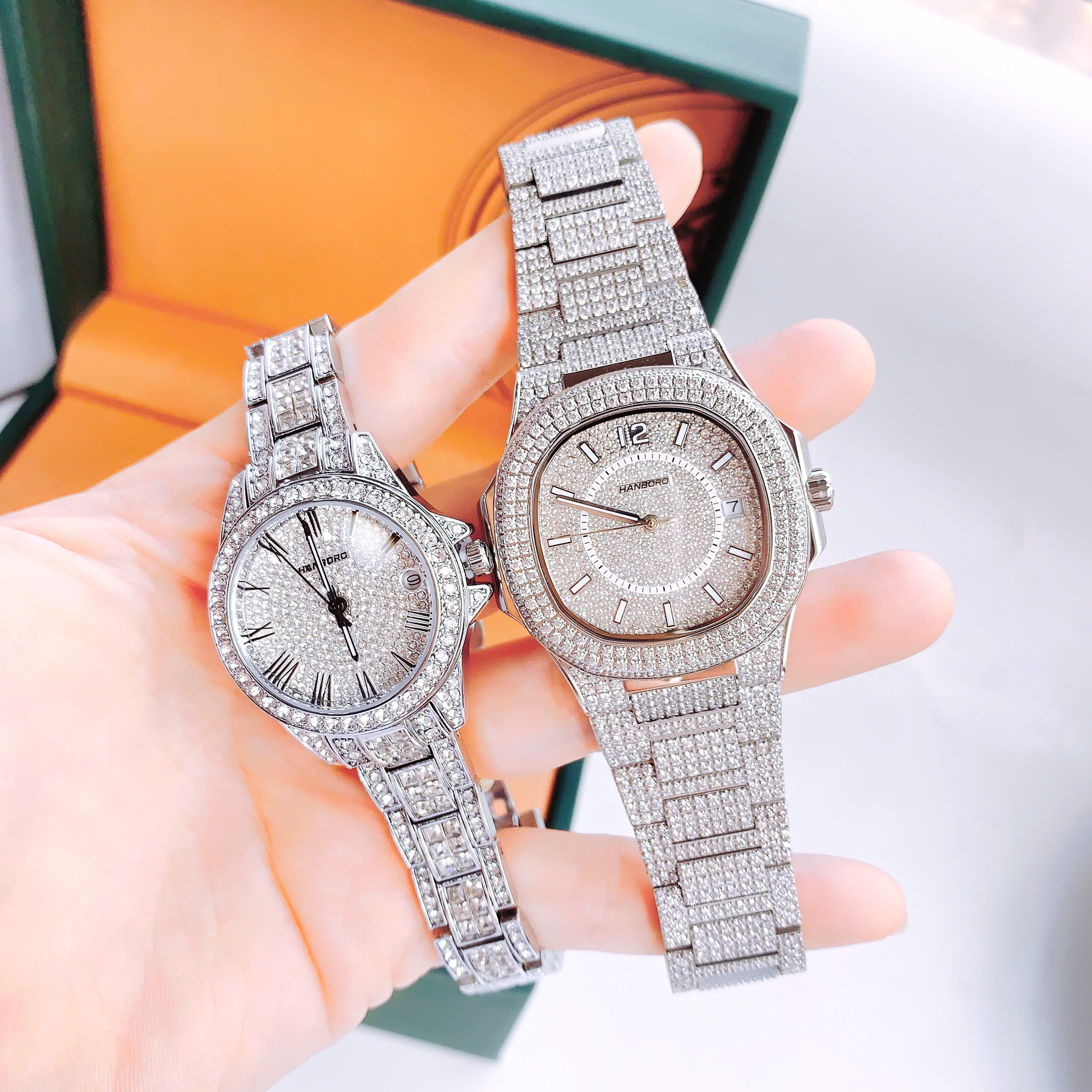 CẶP ĐỒNG HỒ HANBORO LIMITED EDITION – PHONG CÁCH TỰA PATEK PHILIPPE ĐẲNG CẤP CHO CẶP ĐÔI SÀNH ĐIỆU