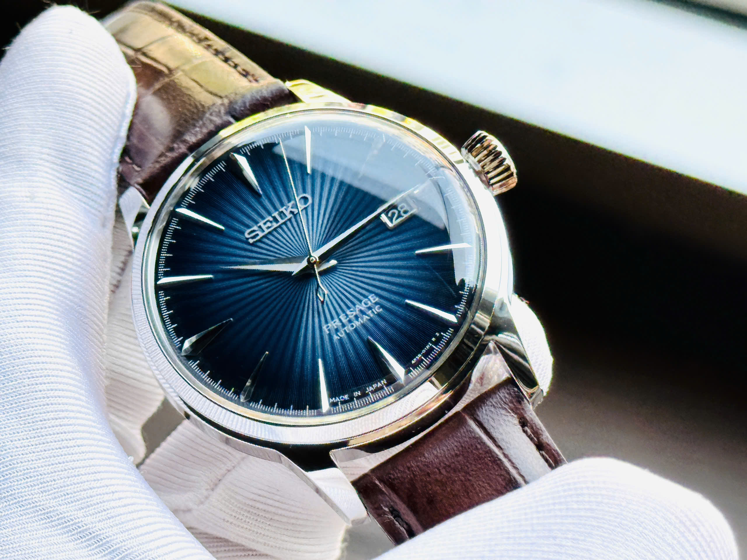 Đồng hồ SEIKO Presage Cocktail SRPK15J1 – Sắc xanh cocktail tinh tế, chuẩn phong cách Nhật Bản