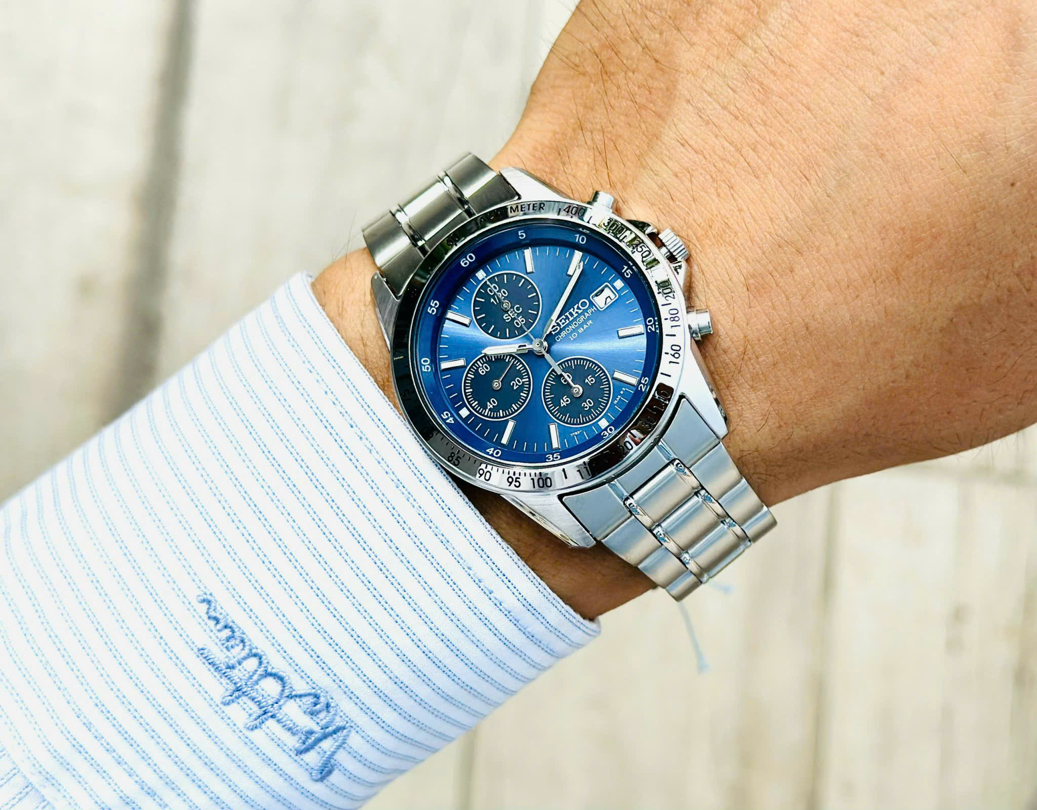 Seiko SBTQ071 – Đồng Hồ Thể Thao Chronograph Dành Cho Nam Tay Nhỏ