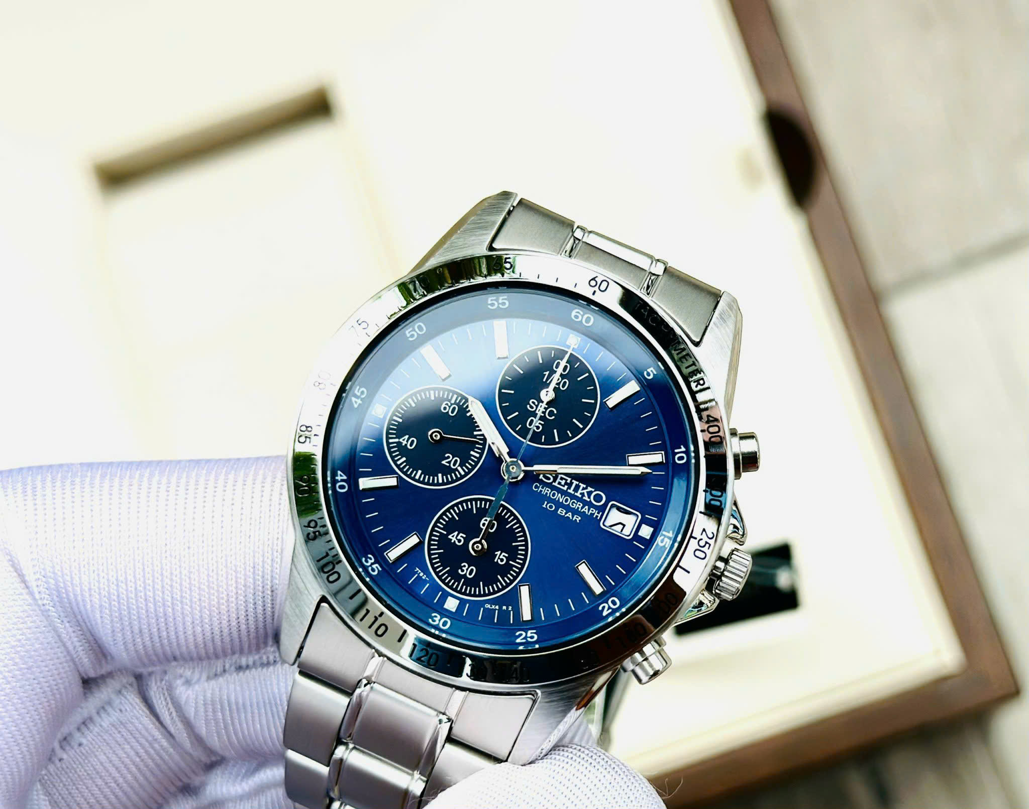 Seiko SBTQ071 – Đồng Hồ Thể Thao Chronograph Dành Cho Nam Tay Nhỏ