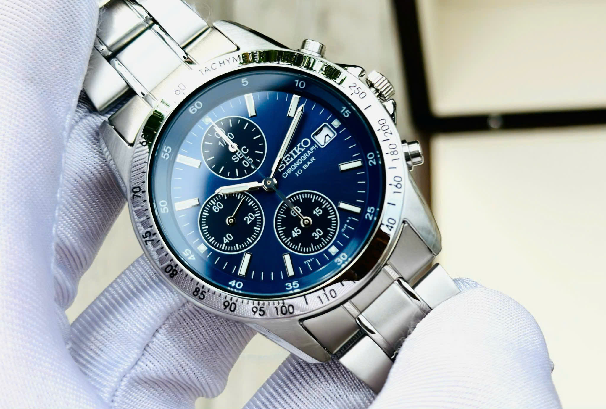 Seiko SBTQ071 – Đồng Hồ Thể Thao Chronograph Dành Cho Nam Tay Nhỏ
