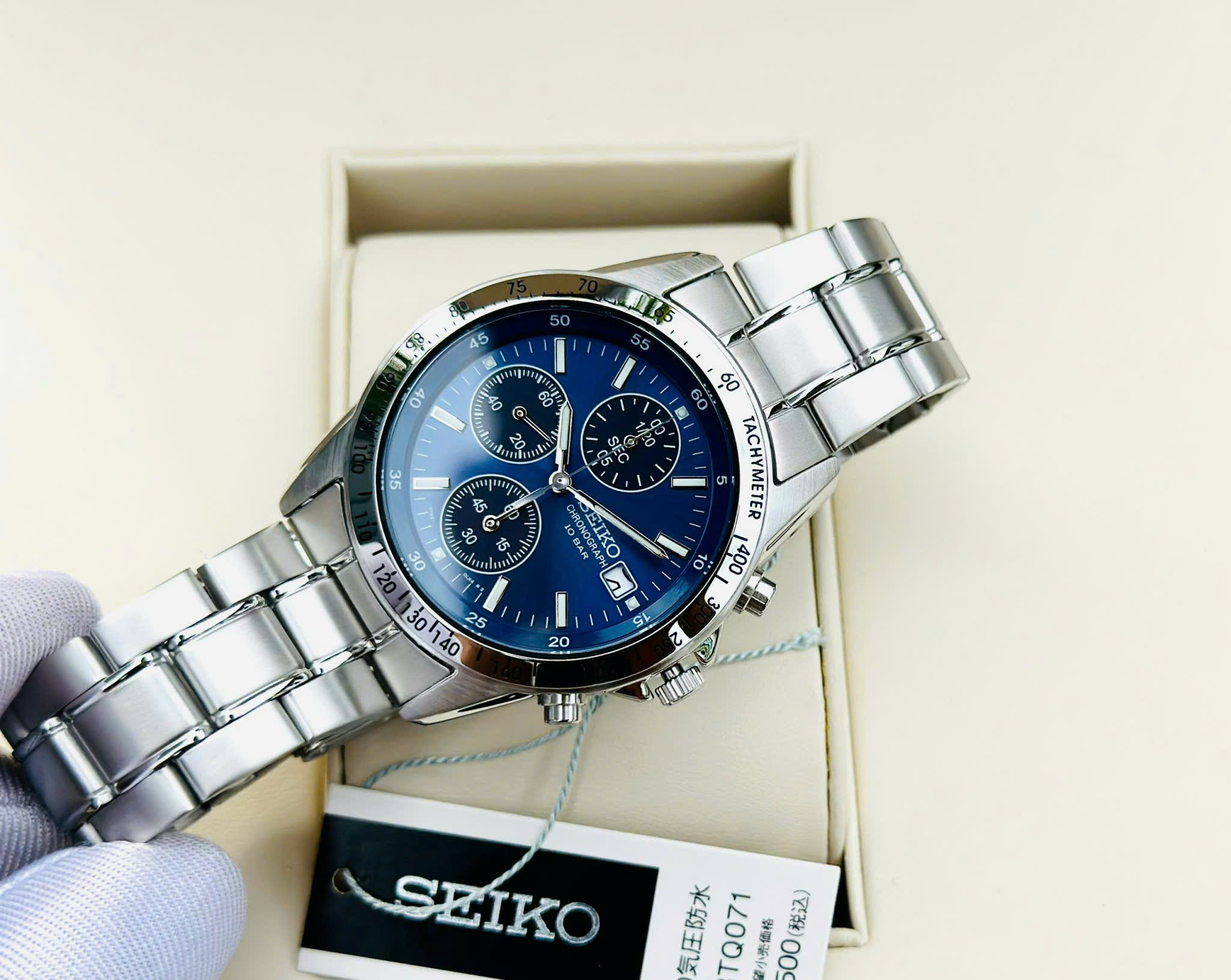 Seiko SBTQ071 – Đồng Hồ Thể Thao Chronograph Dành Cho Nam Tay Nhỏ