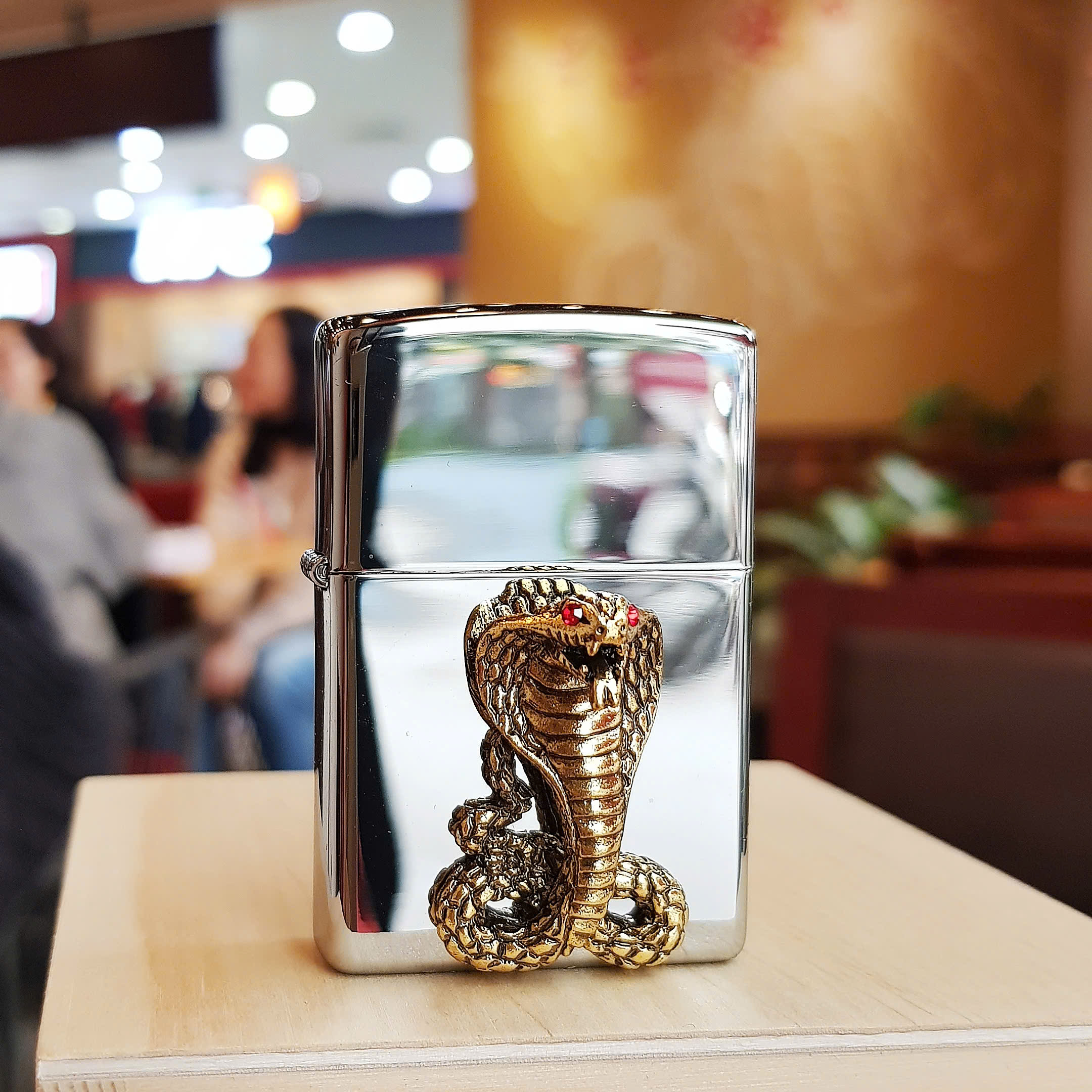 Bật Lửa Zippo Snake – Phiên Bản Rắn Hổ Mang 3D Chào Đón Năm TỴ