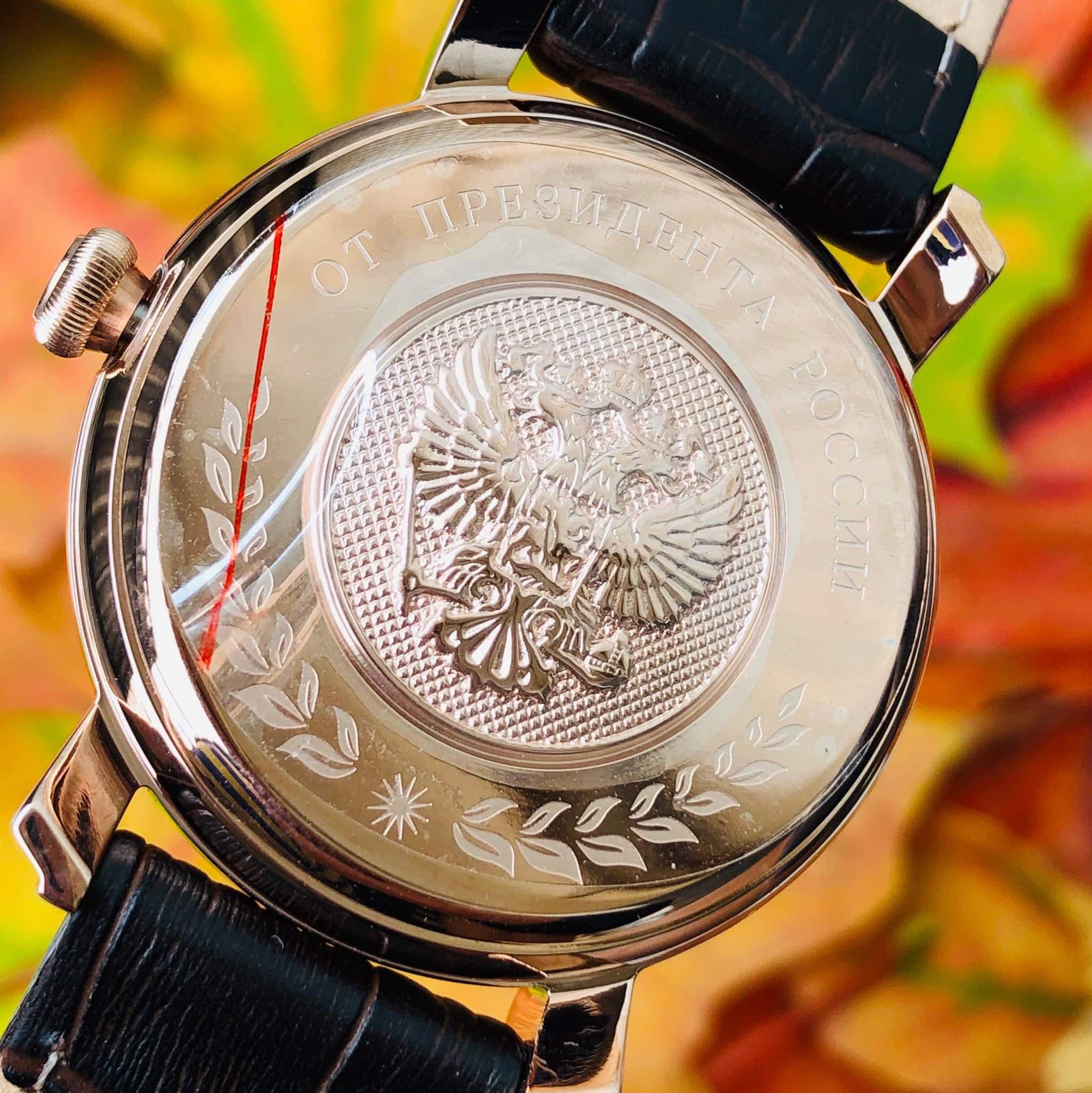Đồng hồ chữ ký Tổng thống vỏ mạ vàng cao cấp phong cách cổ điển 25209