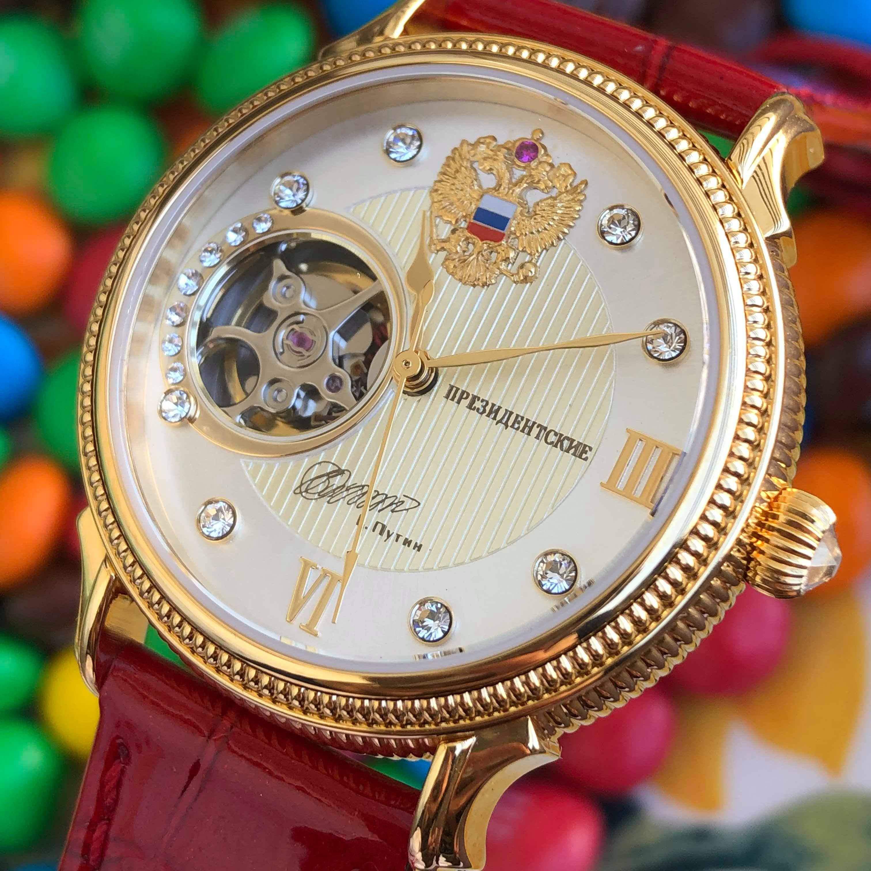 Đồng hồ Nga nữ chữ ký tổng thống hở tim 252ck057