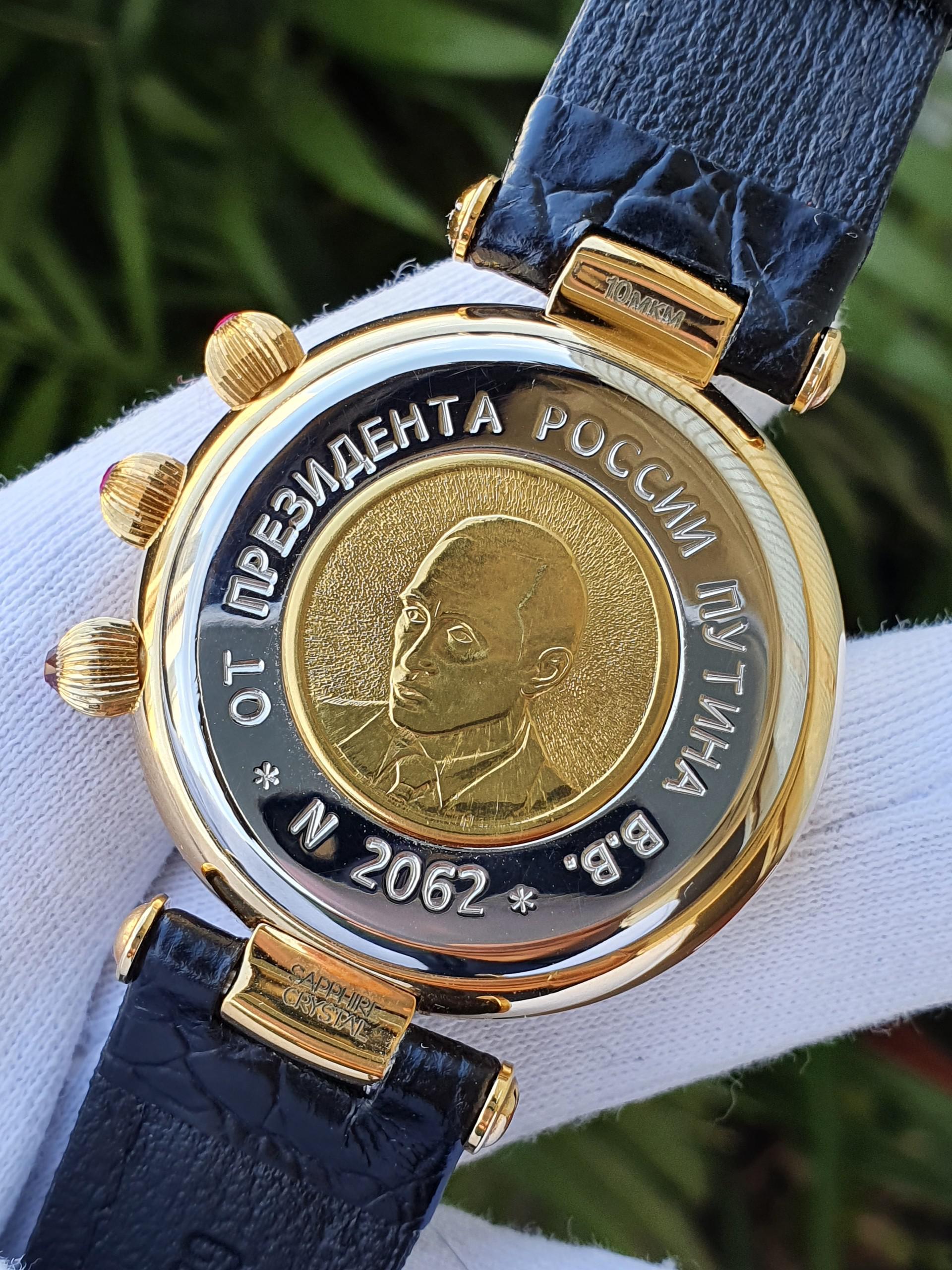 Đồng hồ Nga chữ ký Tổng thống Putin máy 3133 Au10, kính sapphire, 252063