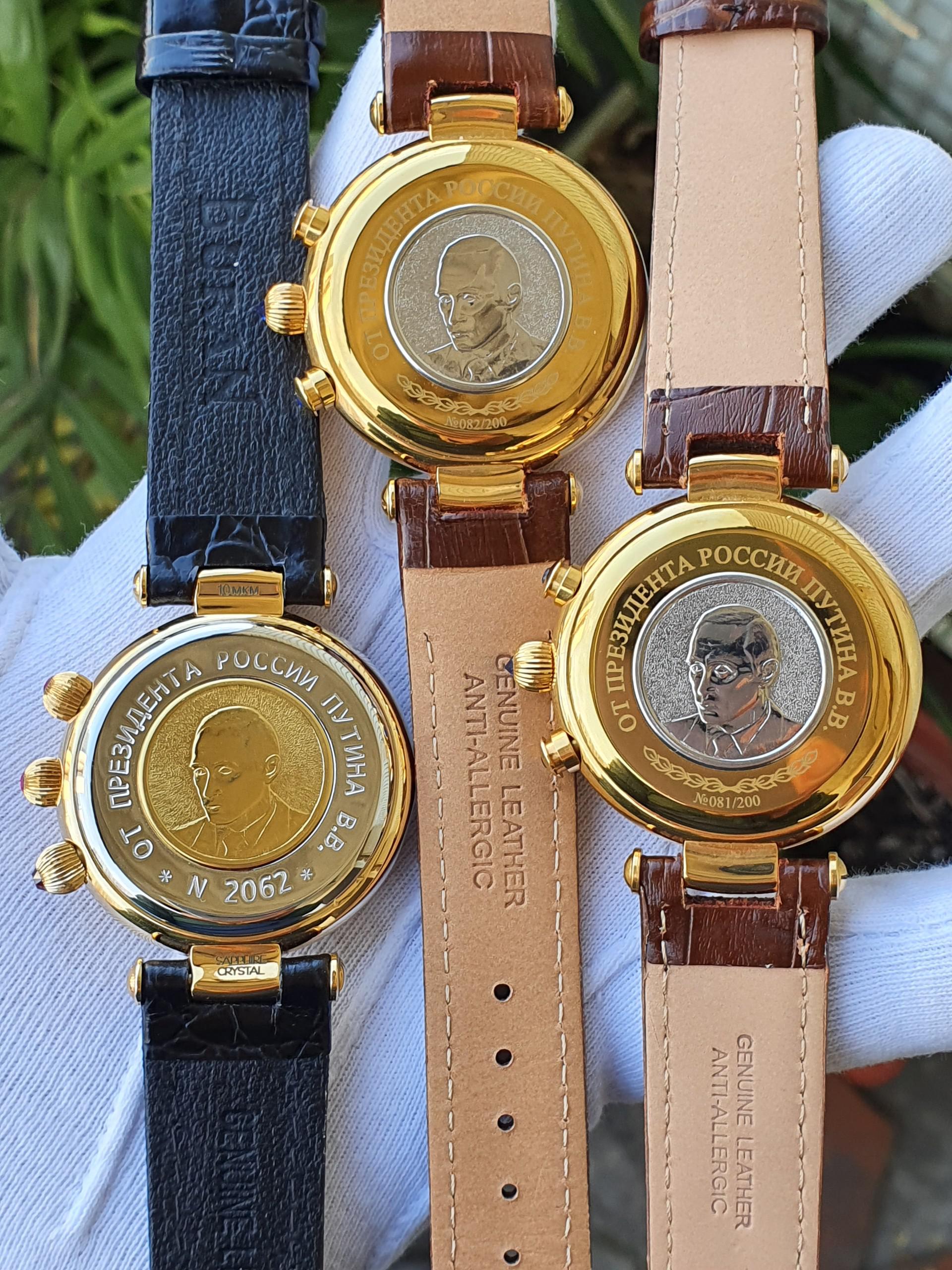 Đồng hồ Nga chữ ký Tổng thống Putin máy 3133 Au10, kính sapphire, 252063