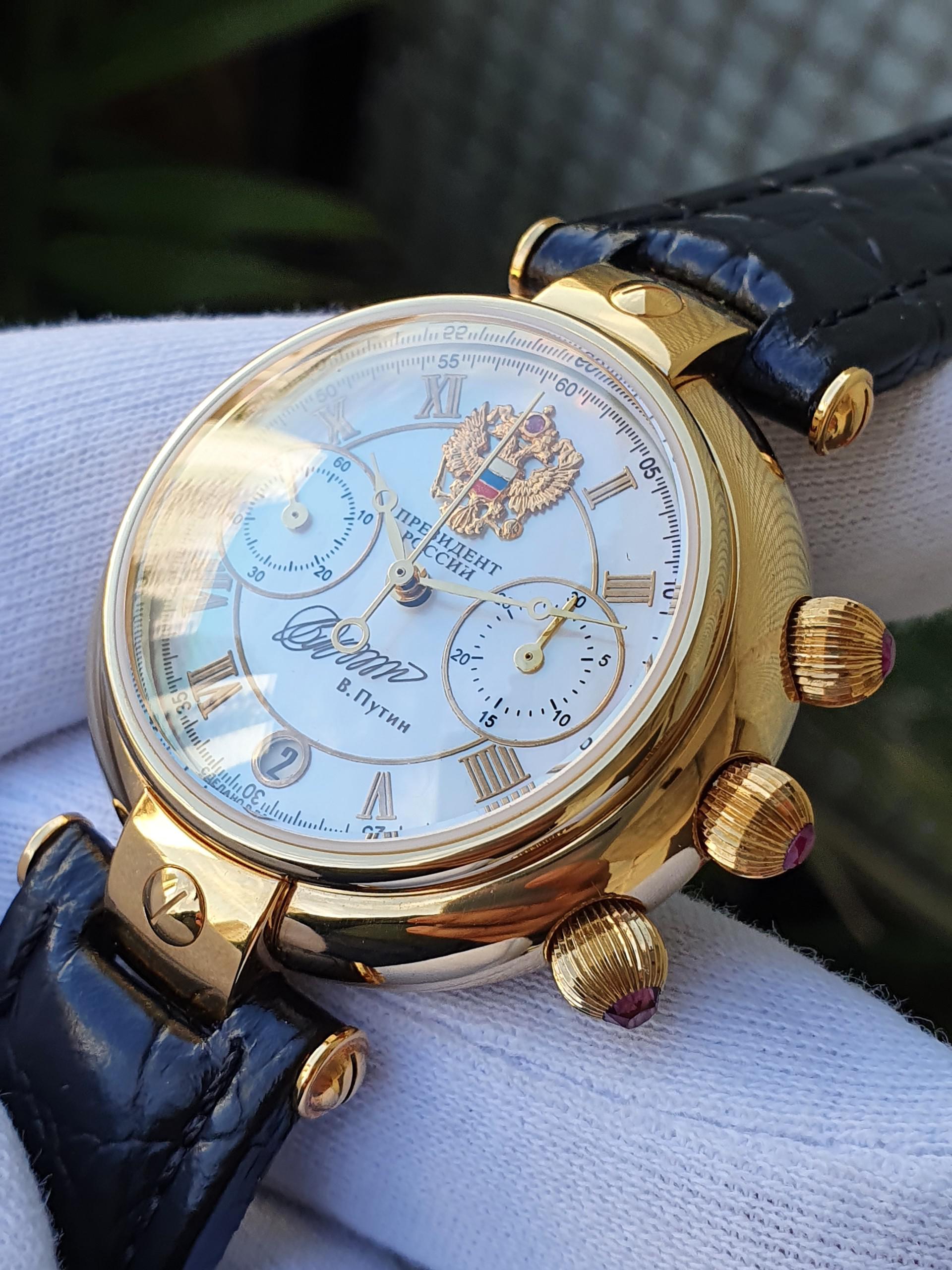 Đồng hồ Nga chữ ký Tổng thống Putin máy 3133 Au10, kính sapphire, 252063