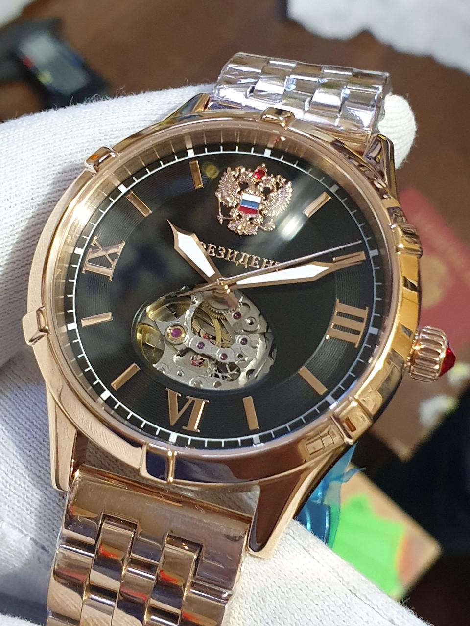Đồng hồ Tổng thống Nga President 4609160KL 2 dây kim loại và dây da