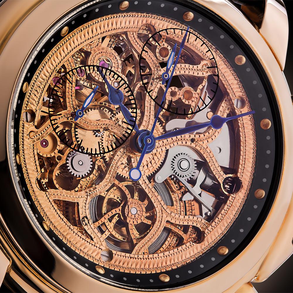 Đồng hồ Nga Nika vàng đúc nguyên khối 585 bấm giờ thể thao 1101.0.3.83