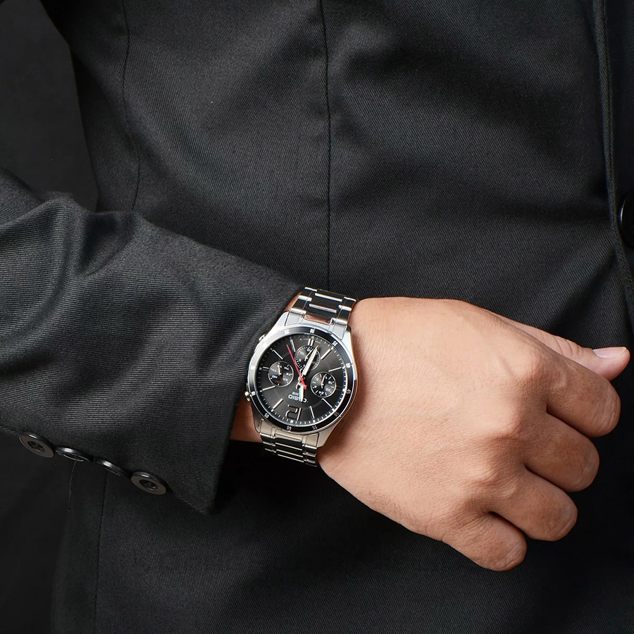 Đồng Hồ Nam Casio MTP-1374D-1AV Màu Trắng