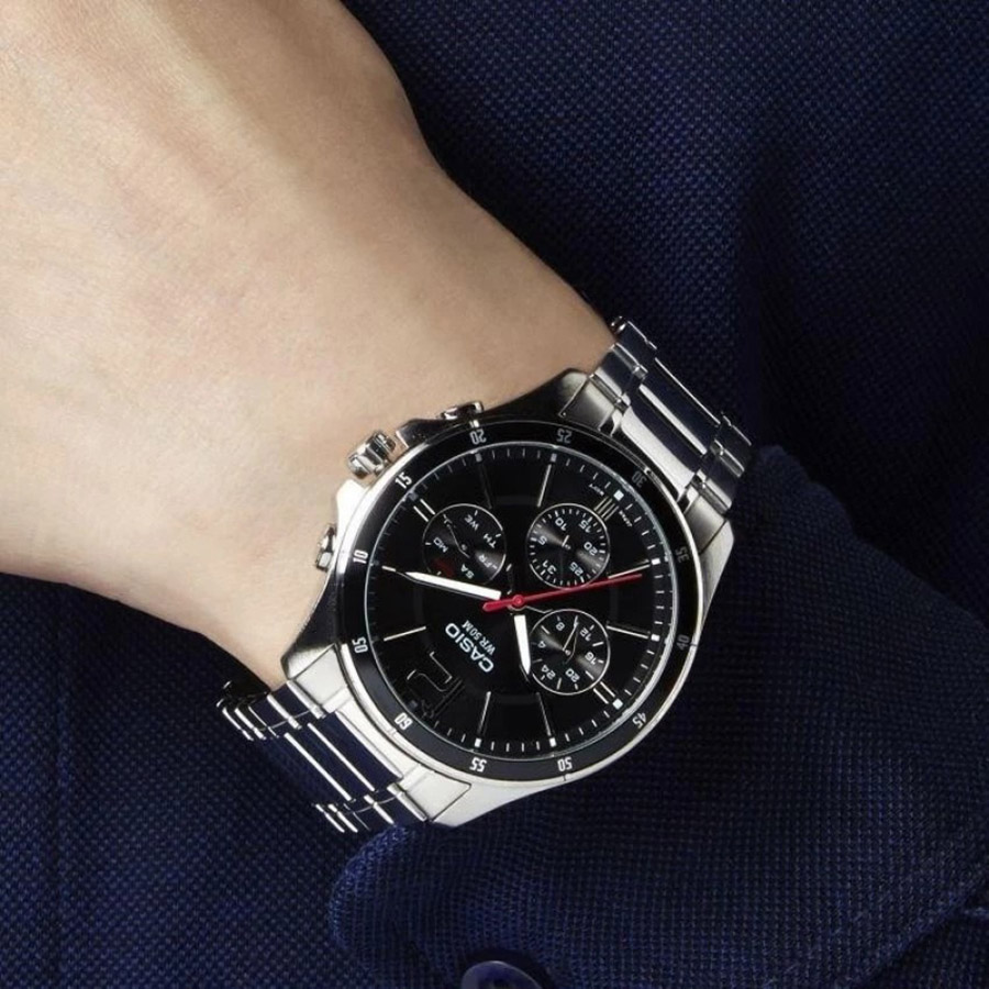 Đồng Hồ Nam Casio MTP-1374D-1AV Màu Trắng
