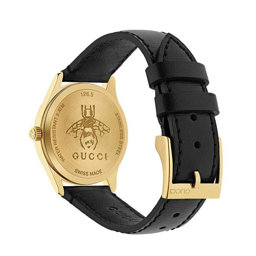 Đồng Hồ Nữ Gucci G-Timeless YA126589A Màu Đen Vàng