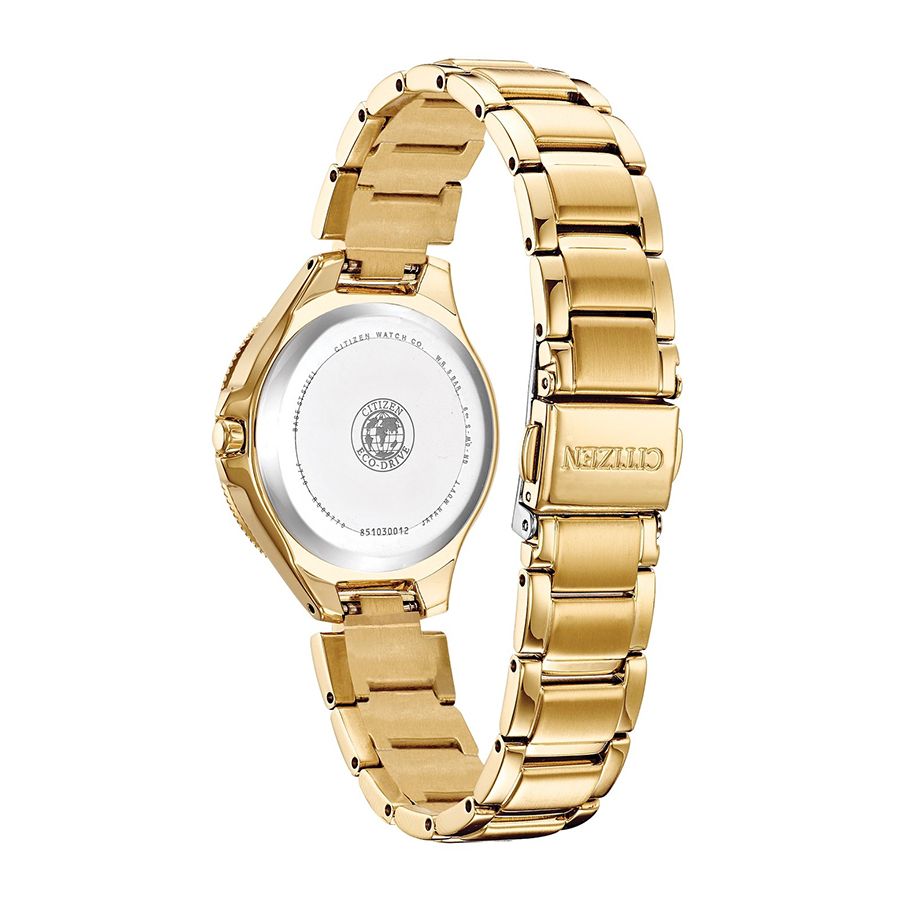 Đồng Hồ Nữ Citizen Eco-Drive FE1192-58A Silhouette Crystal Silver Dial Màu Vàng Gold