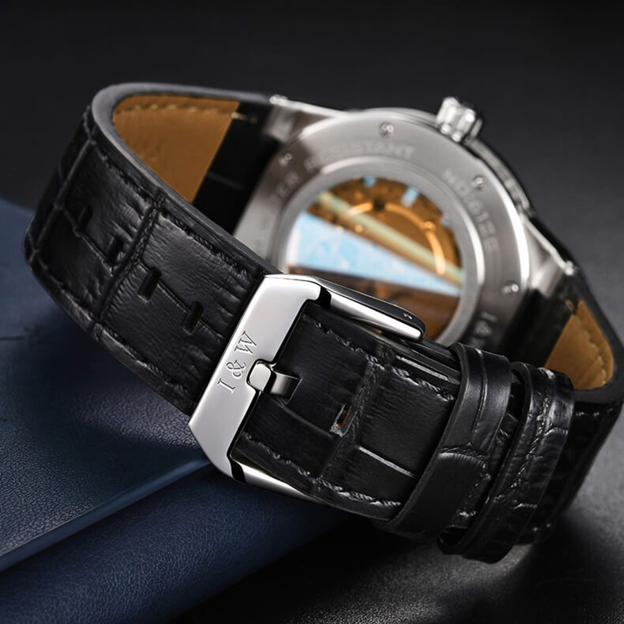 Đồng Hồ Nam I&W Carnival 612G1 Automatic Màu Bạc Đen