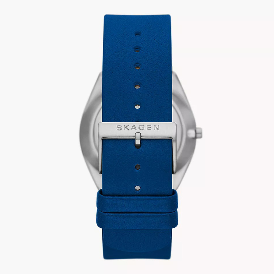 Đồng Hồ Nam Skagen Grenen Solar Halo Ocean Leather Watch SKW6873 Màu Xanh Blue